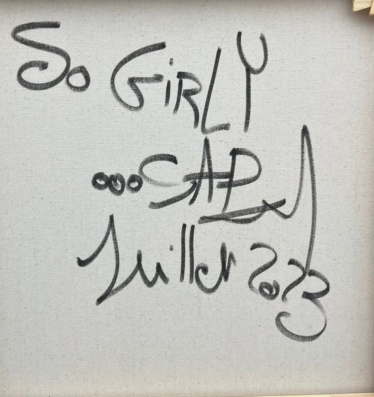 Tableau de RICO SAB a pour titre So Girly style street pop art, street art dim : RICO SABprix:600