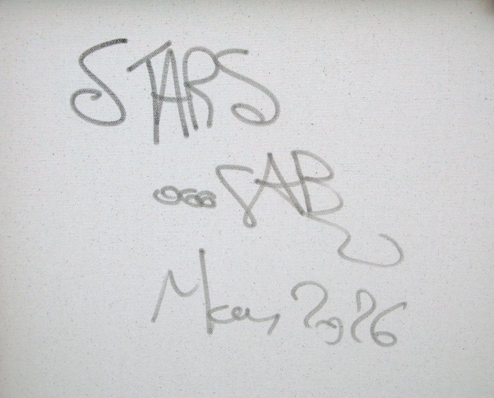 Tableau de RICO SAB a pour titre Stars style street pop art, street art dim : RICO SABprix:1350