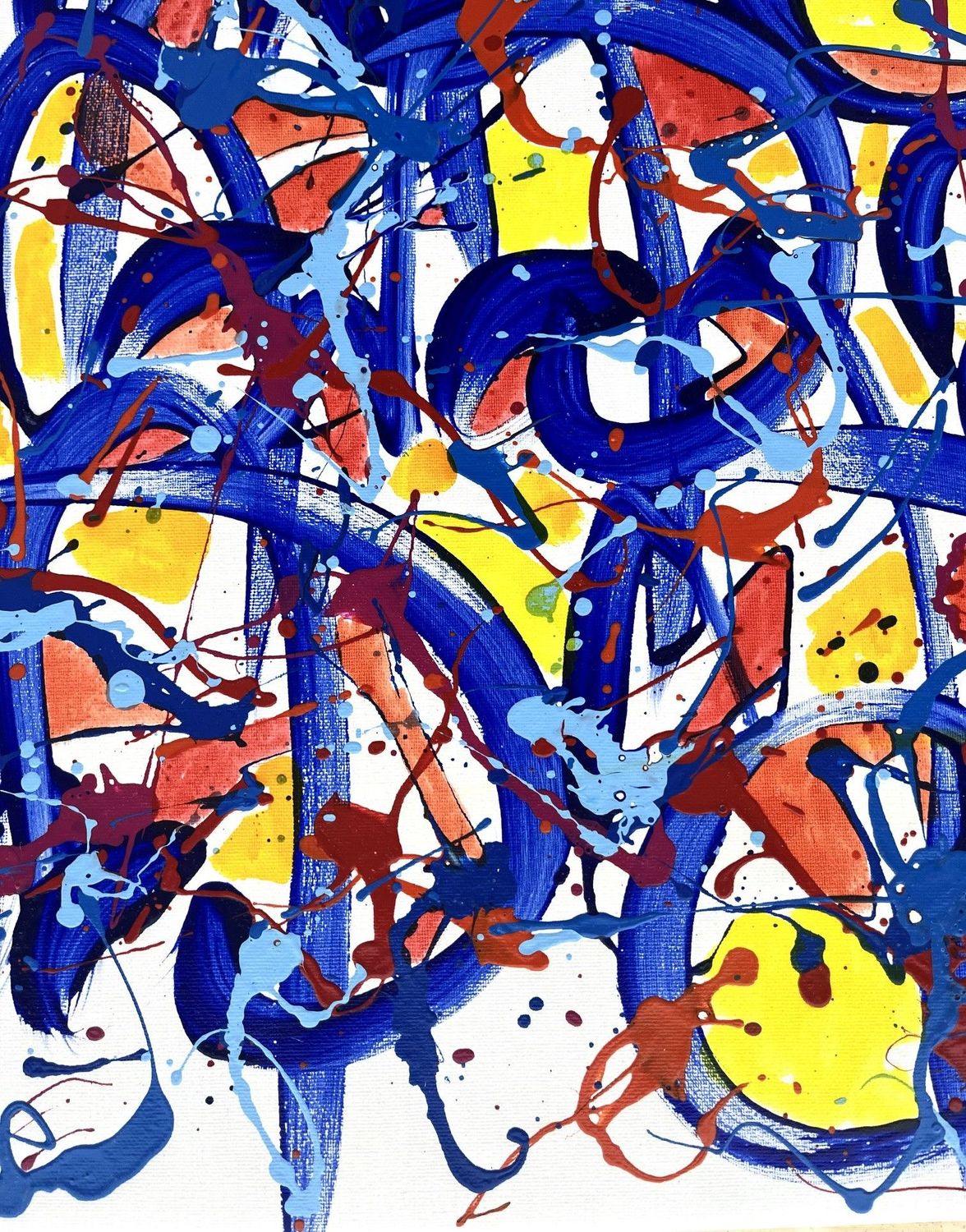 Tableau de STEPHANE RIME a pour titre NONAME E77 style abstrait dim : STEPHANE RIMEprix:1600