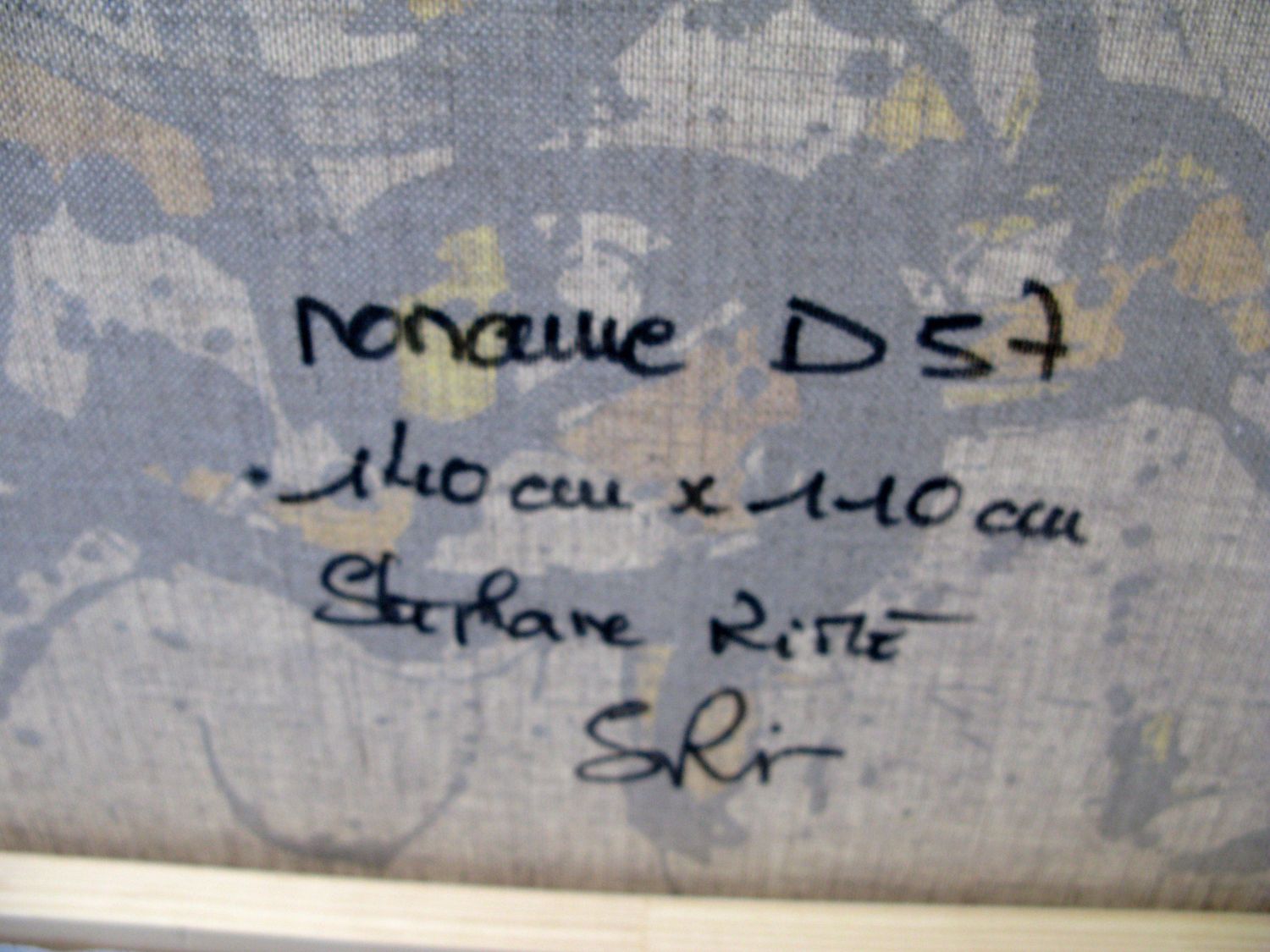 Tableau de STEPHANE RIME a pour titre NONAME D57 style abstrait dim : STEPHANE RIMEprix:1350