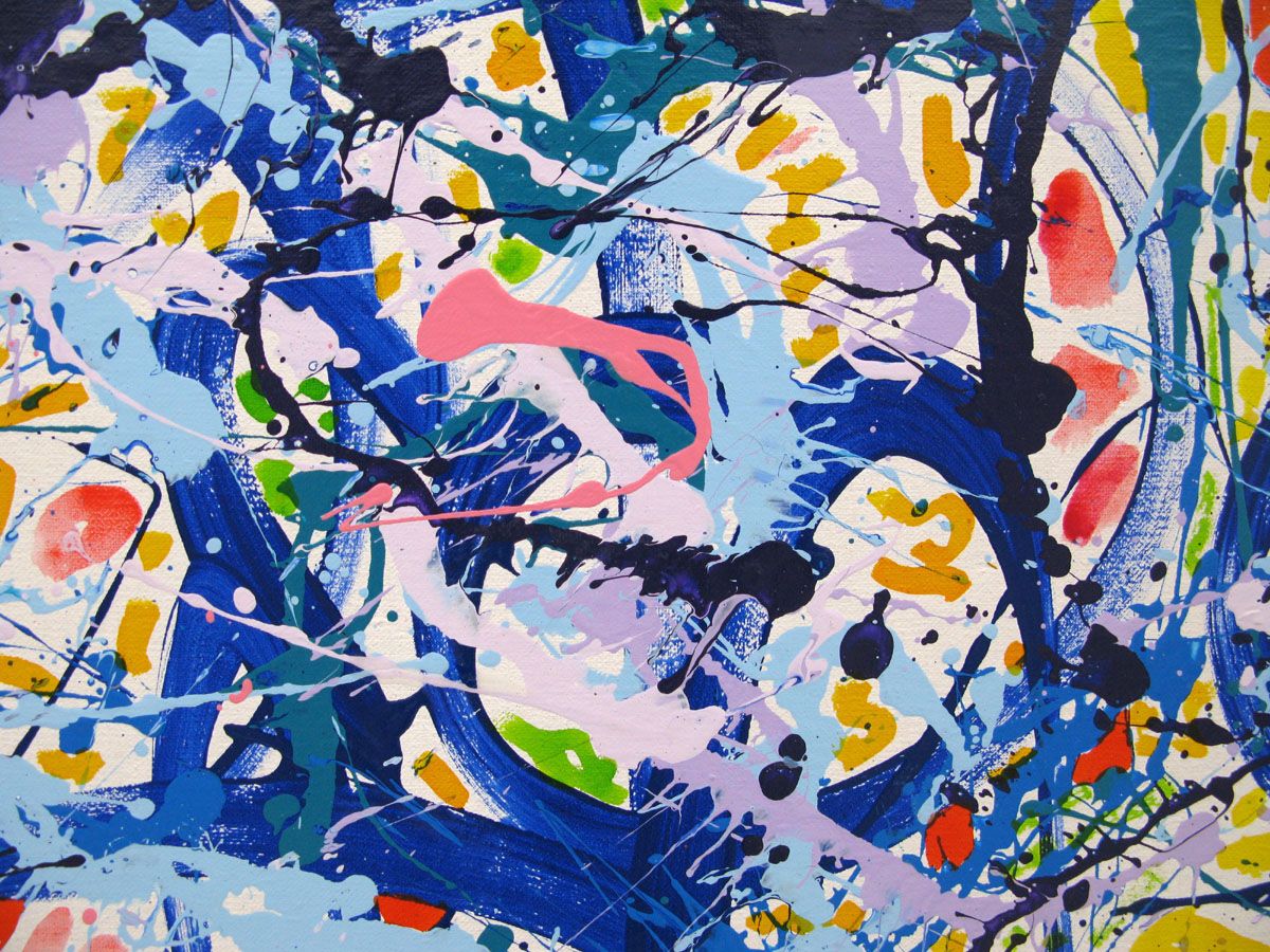 Tableau de STEPHANE RIME a pour titre noname D80 style abstrait dim : STEPHANE RIMEprix:2000