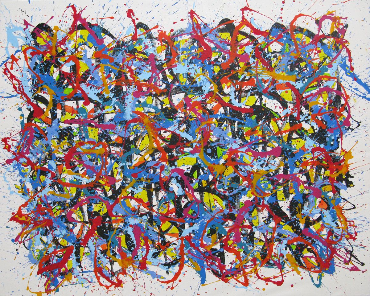 Tableau abstrait grande taille NONAME D56 BIS – STEPHANE RIME – 140 × 110 cm