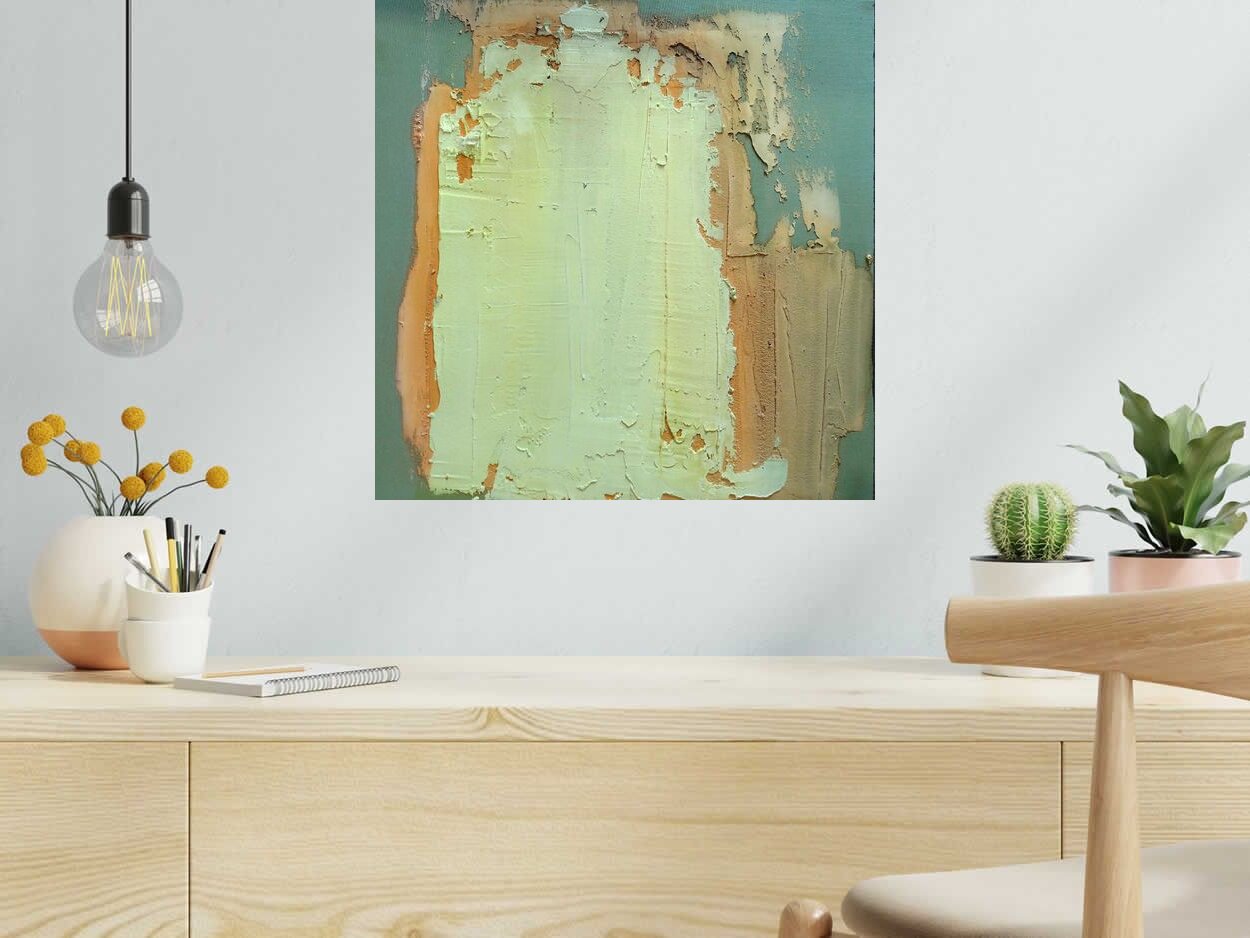 Tableau Earth 1 de NASH dans un intérieur – 50 × 50 cm