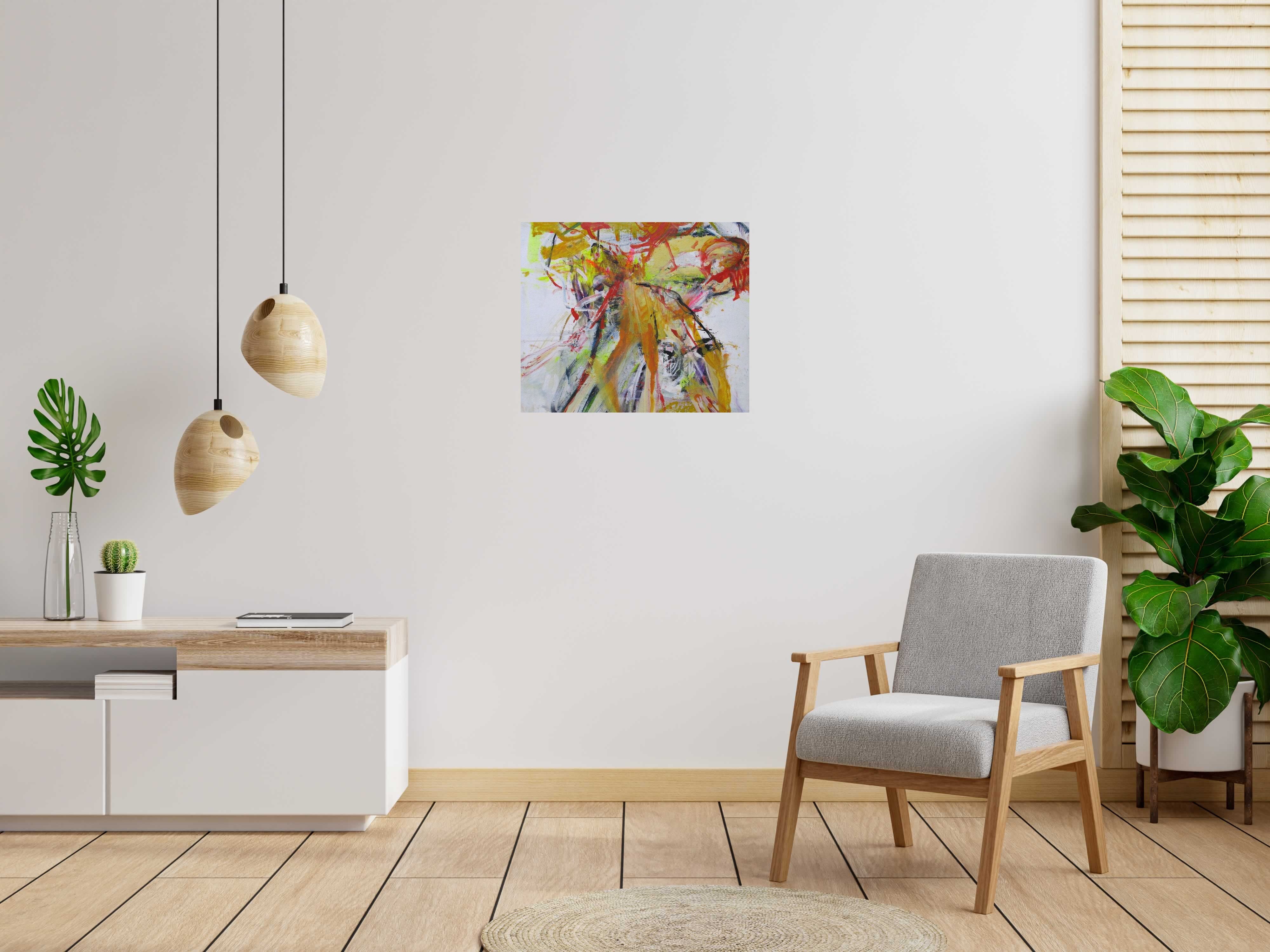 Tableau SANS TITRE de RINGER HERVE dans un intérieur – 72 × 60 cm
