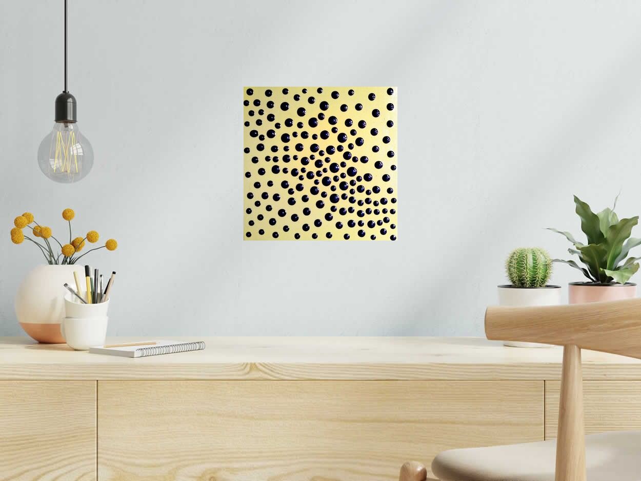 Tableau FUN 2 de NASH dans un intérieur – 30 × 30 cm