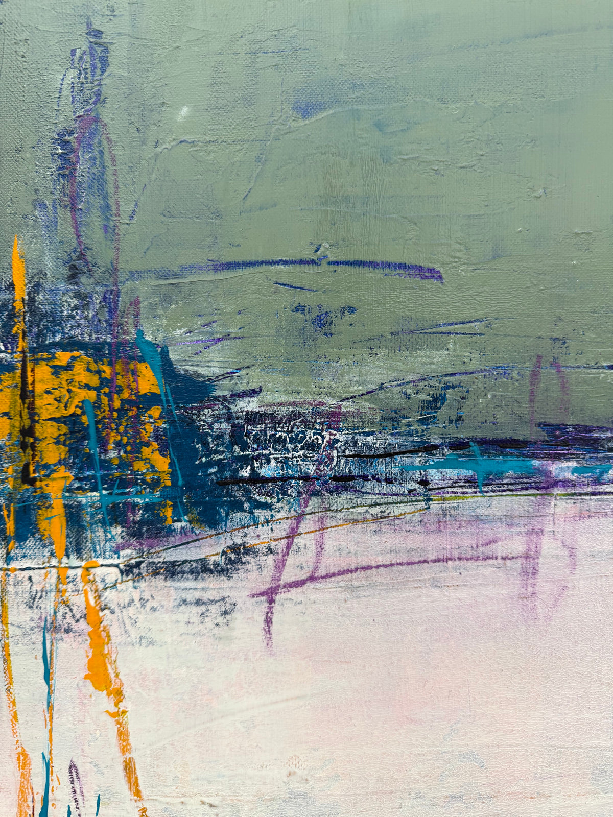 Tableau Nuances Végétales de TANIA CARRARA dans un intérieur – 50 × 61 cm
