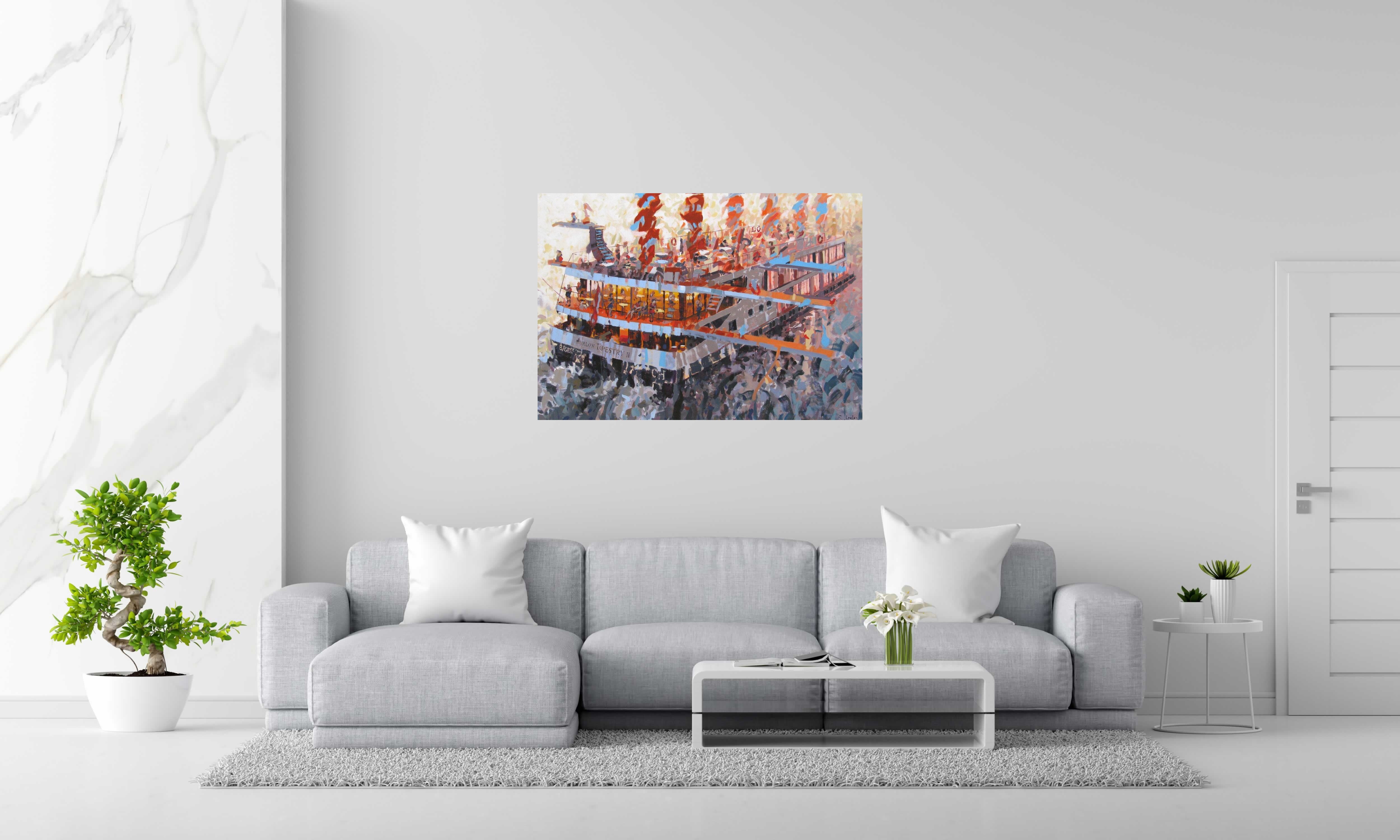 Tableau Avalon-Tapestry 2 de HEATON RUDYARD dans un intérieur – 81 × 116 cm