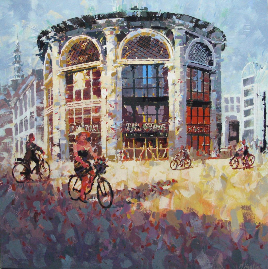 Tableau figuratif format xxl The sting – HEATON RUDYARD – 80 × 80 cm