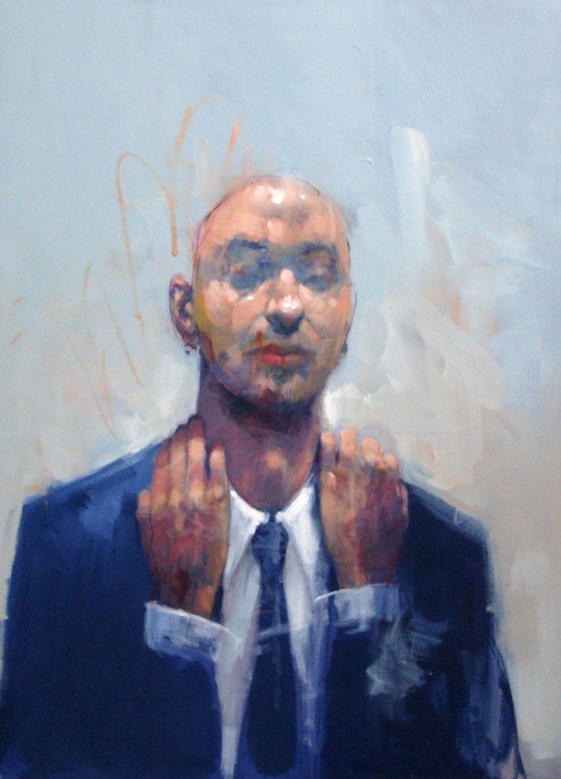 Tableau figuratif format xxl Individuation – OLIVIER MASSEBEUF – 81 × 116 cm