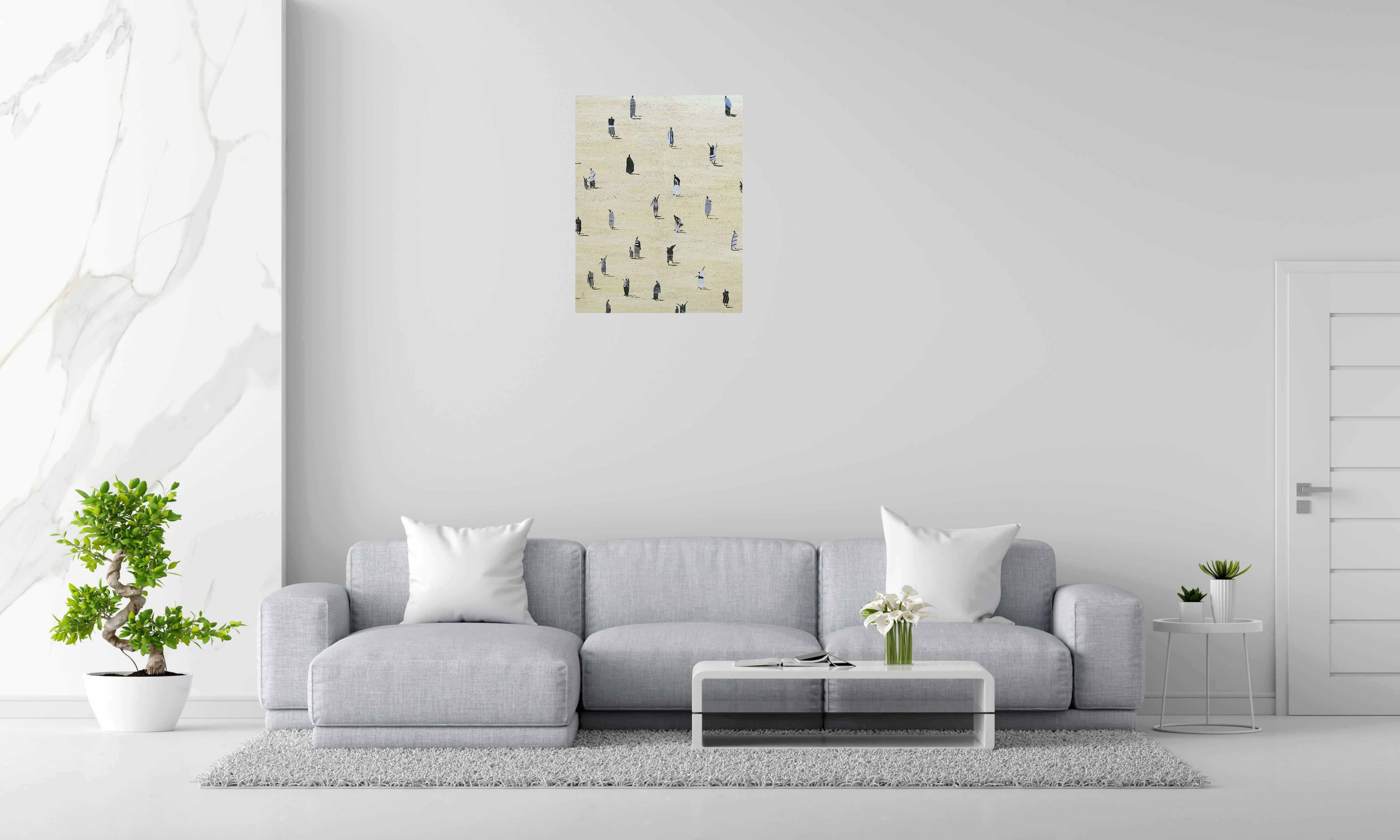 Tableau Africa black and white de MARCOS ZRIHEN NOWOTNY dans un intérieur – 89 × 116 cm