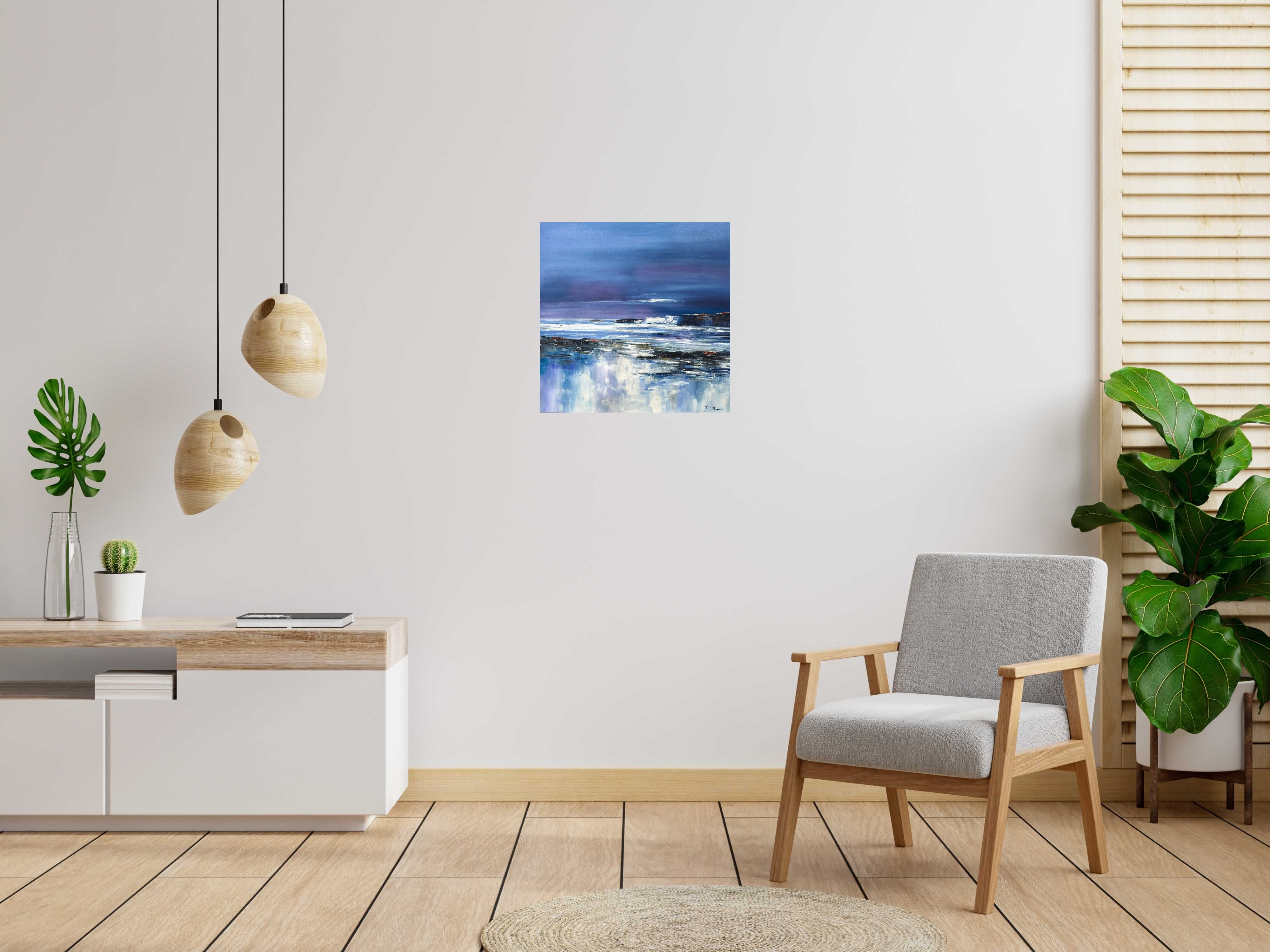 Tableau Les hautes falaises de PHIL dans un intérieur – 60 × 60 cm
