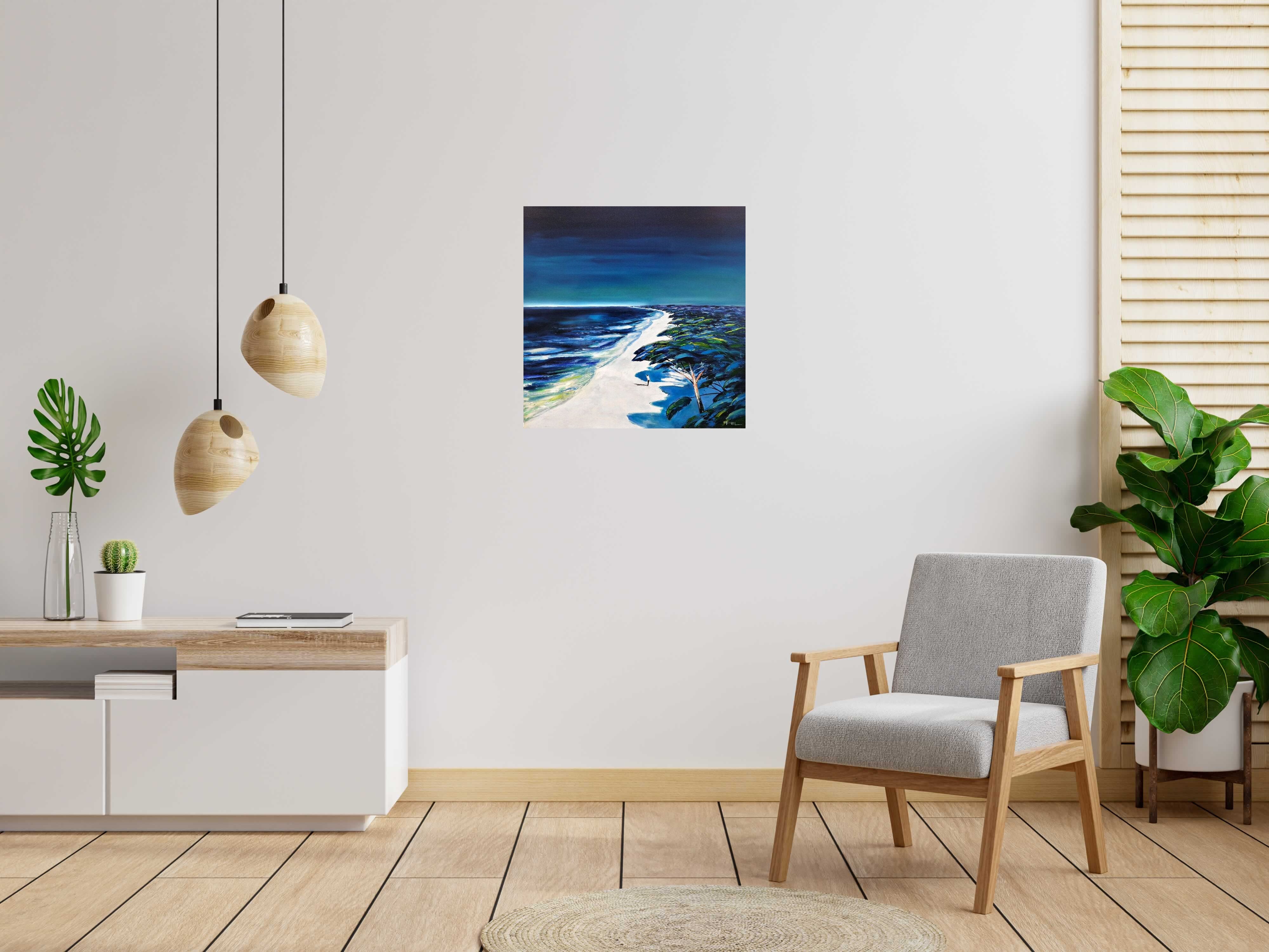 Tableau Meditation de PHIL dans un intérieur – 70 × 70 cm