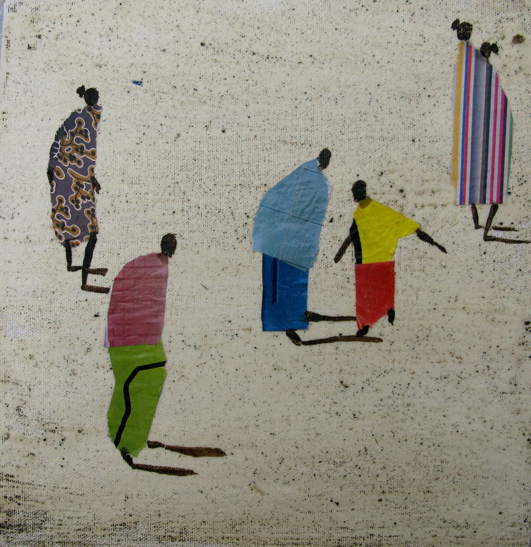 Tableau figuratif petit format Africa 4 - Barcelona 2025 – MARCOS ZRIHEN NOWOTNY – 20 × 20 cm