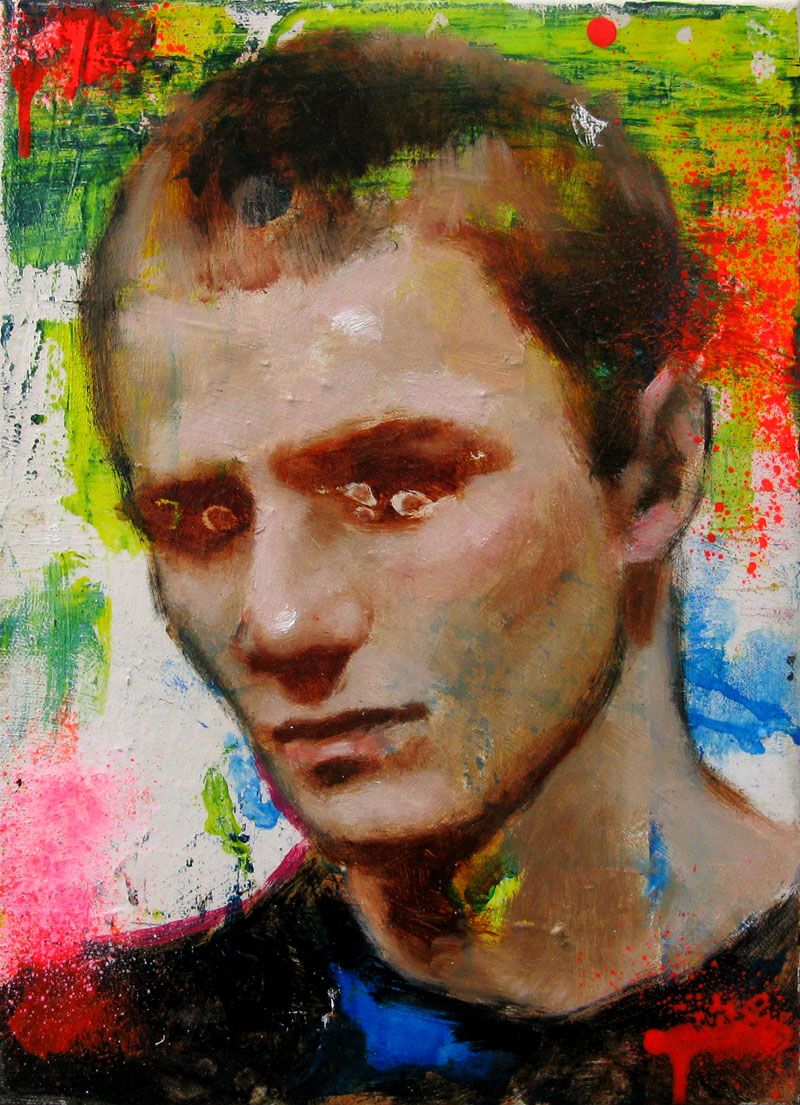 Tableau figuratif petit format Reminiscence II – NAWEL AUBERT – 24 × 33 cm