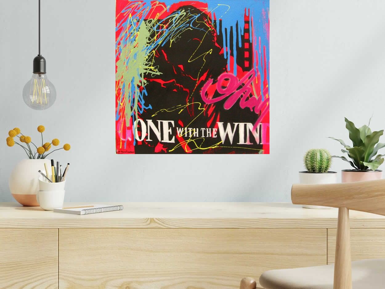 Tableau one with the wind de PATRICIA GADISSEUR dans un intérieur – 50 × 50 cm