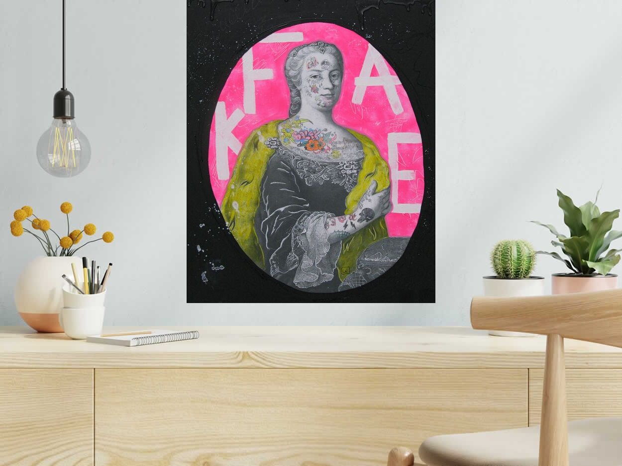 Tableau Balek de LN LE PAPE dans un intérieur – 50 × 61 cm