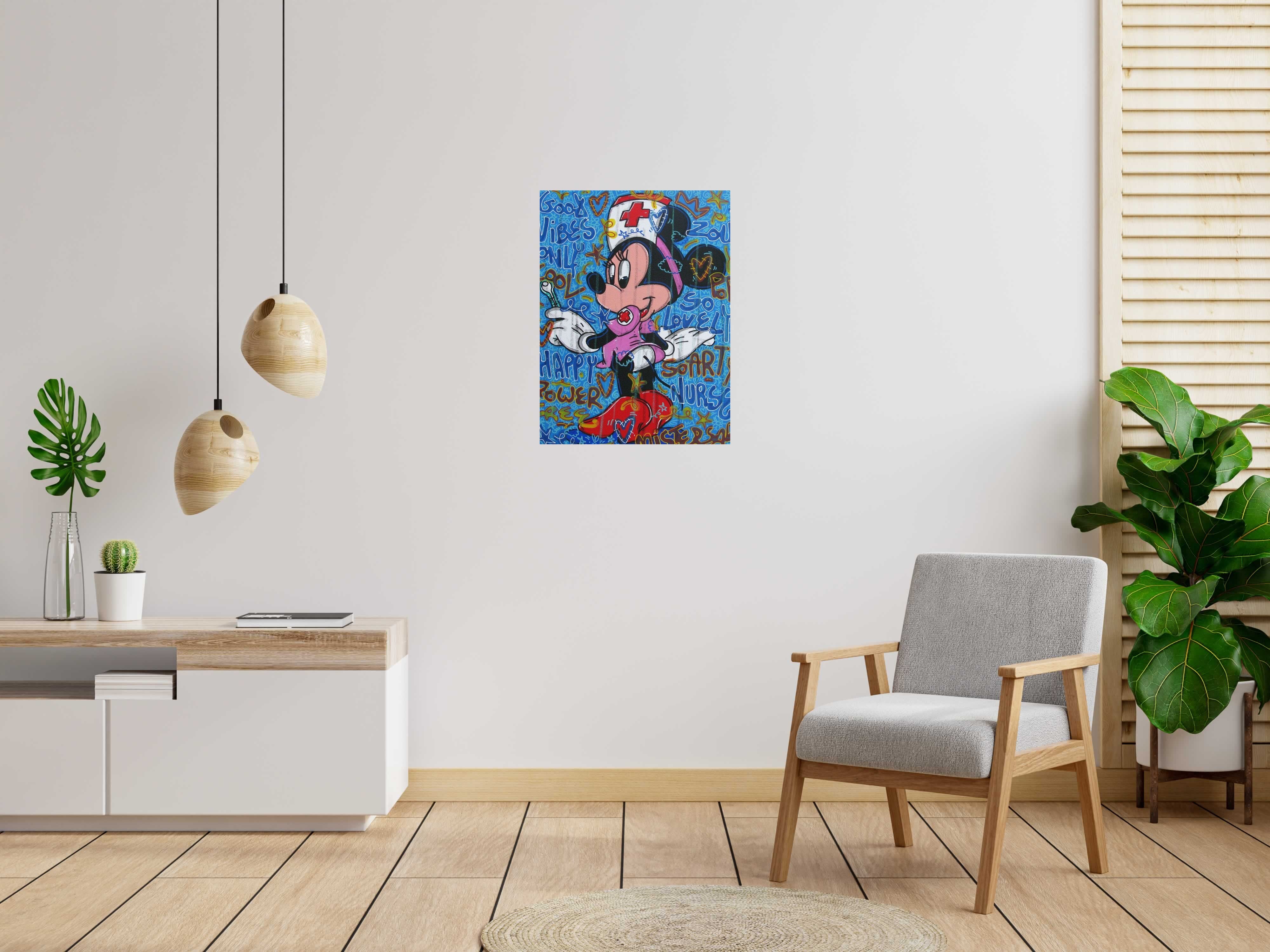 Tableau Sexy Nurse de RICO SAB dans un intérieur – 60 × 80 cm