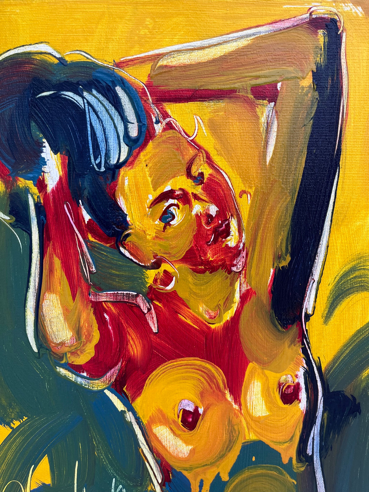 Tableau Babetta de OLENA SINIUHINA dans un intérieur – 30 × 40 cm