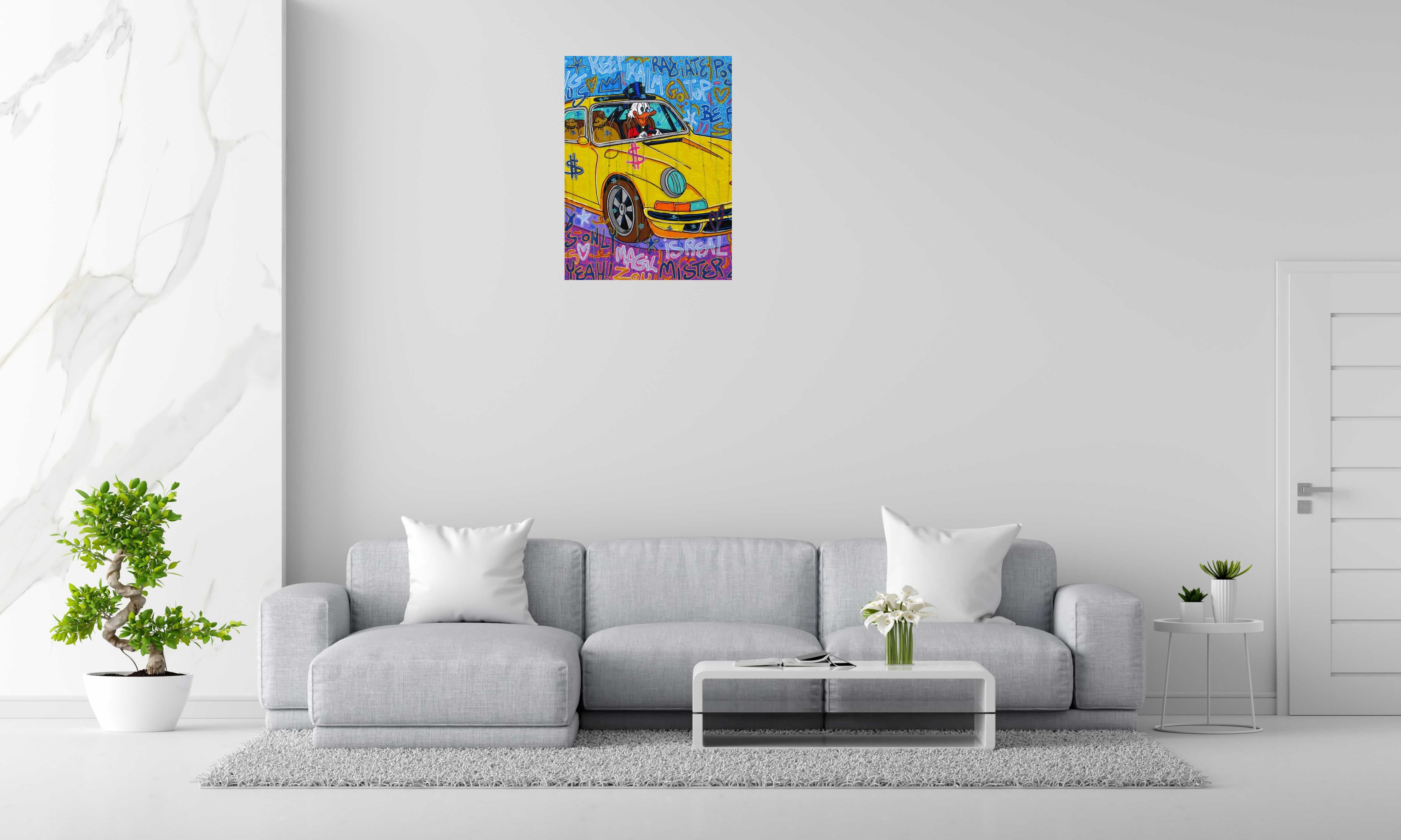 Tableau Radiate positive de RICO SAB dans un intérieur – 97 × 130 cm