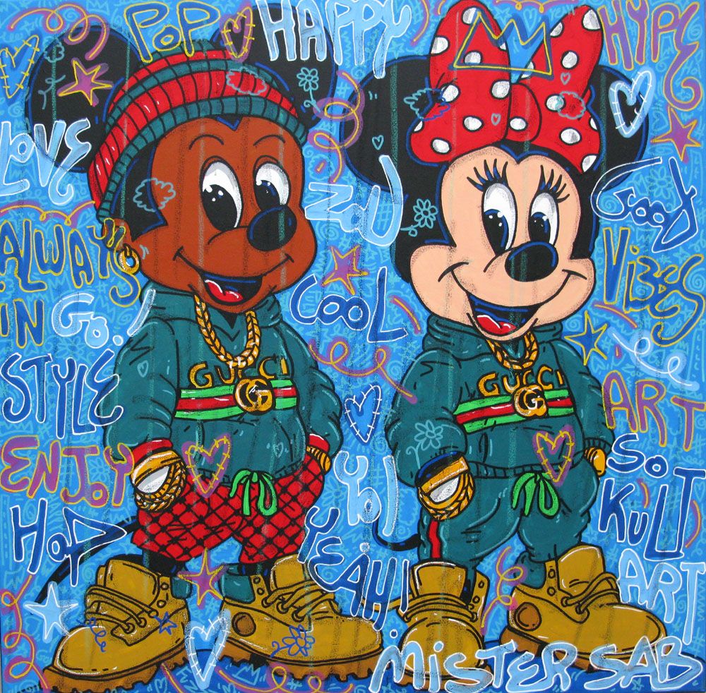 Tableau street art format xxl So hype – RICO SAB – 100 × 100 cm