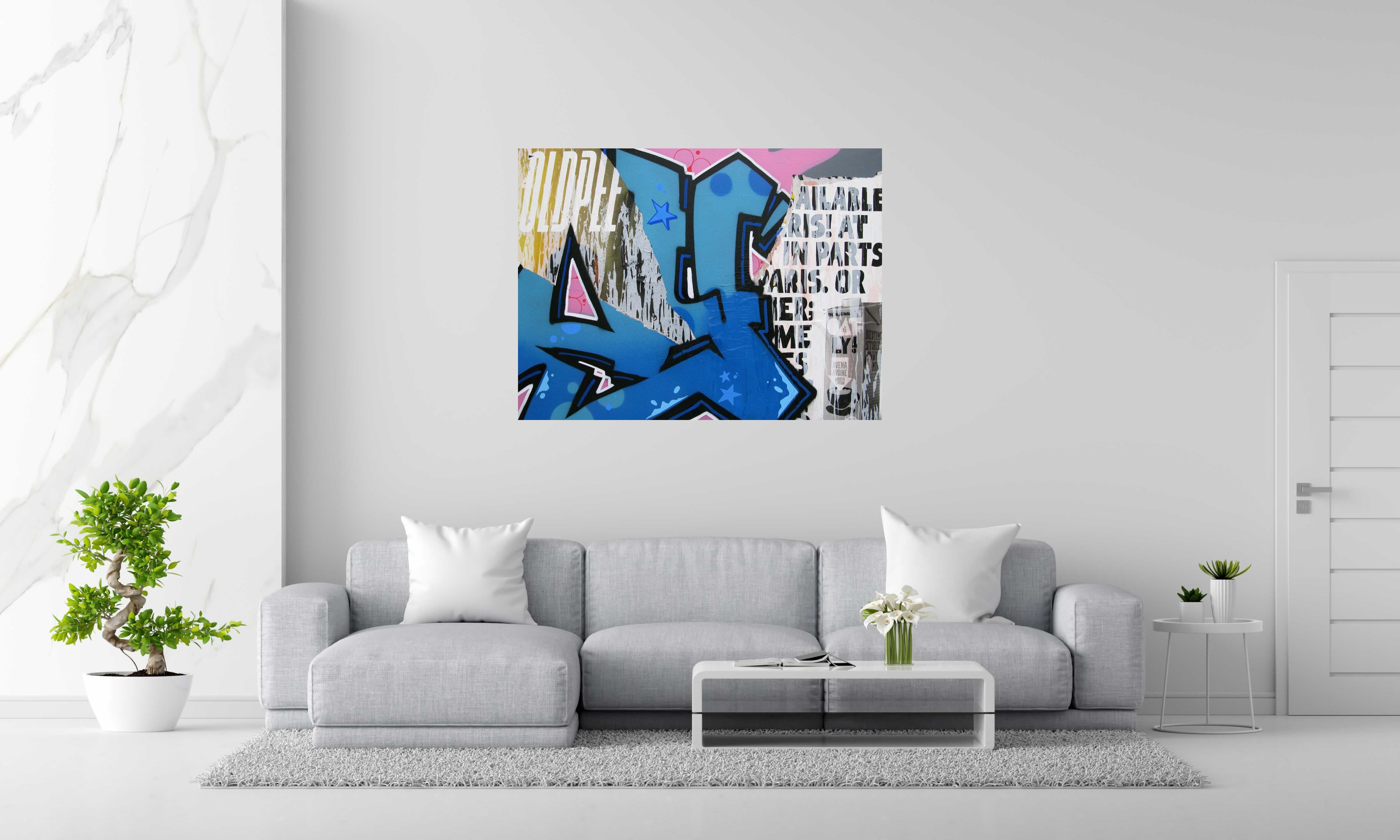 Tableau Paris de KENY dans un intérieur – 130 × 97 cm