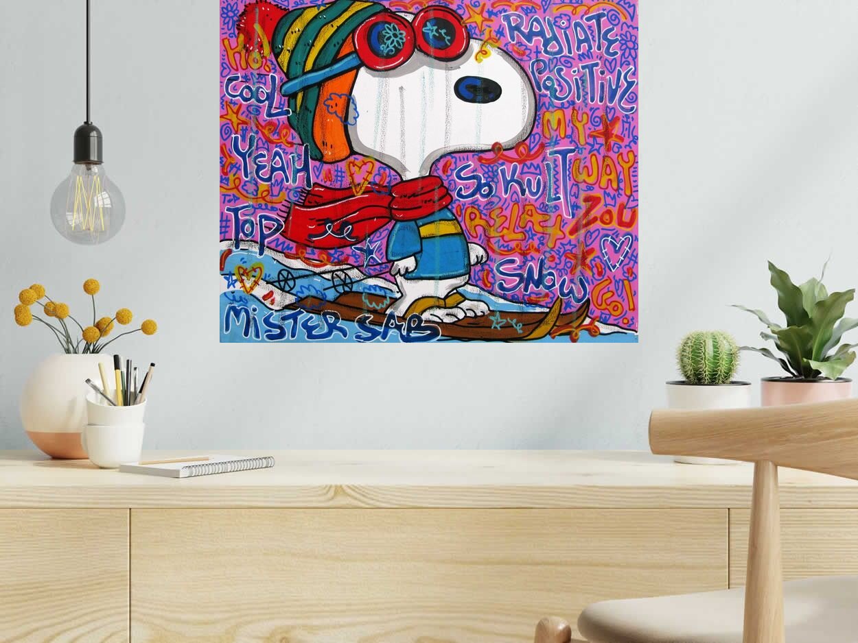 Tableau Cool Snow de RICO SAB dans un intérieur – 61 × 50 cm