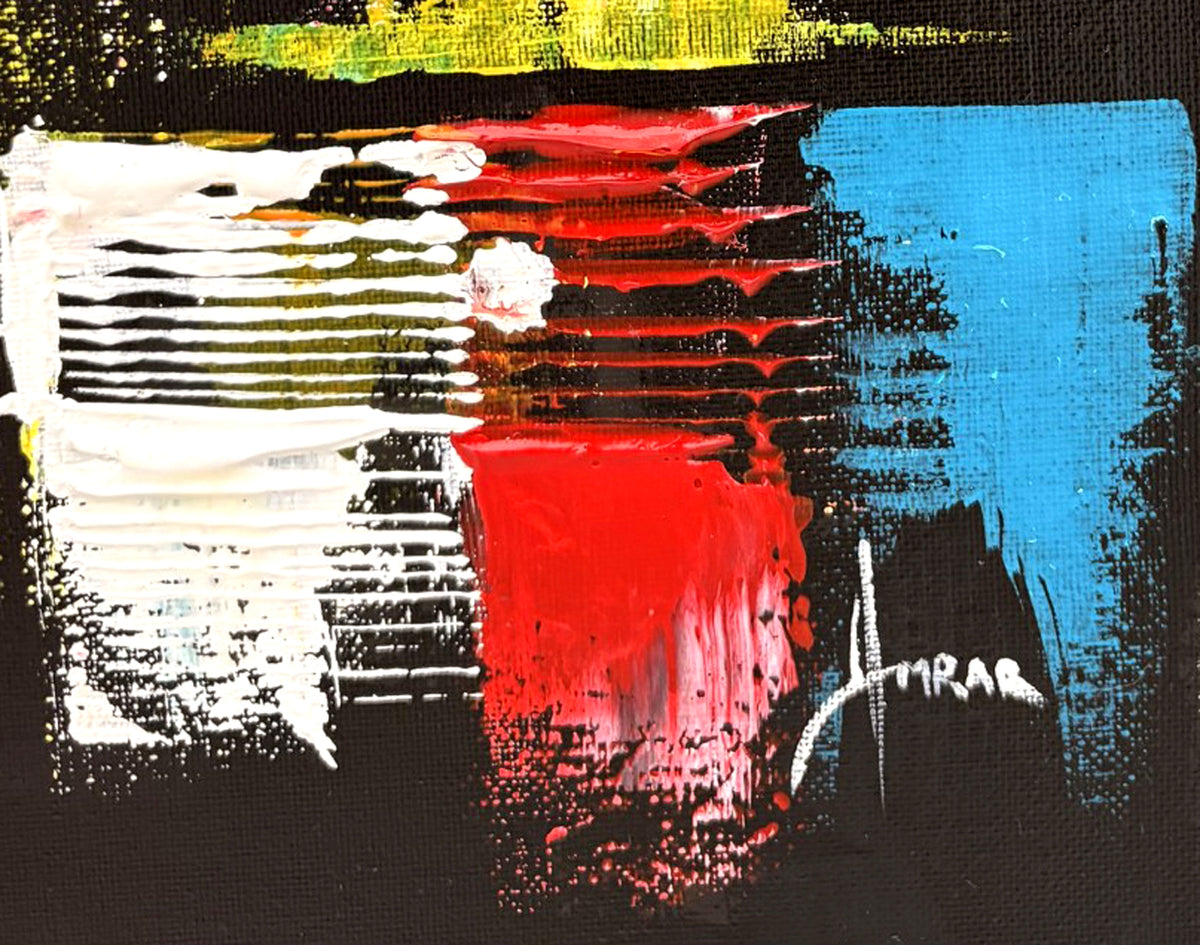 Tableau La superposition 1 de FARID AMRAR dans un intérieur – 50 × 50 cm