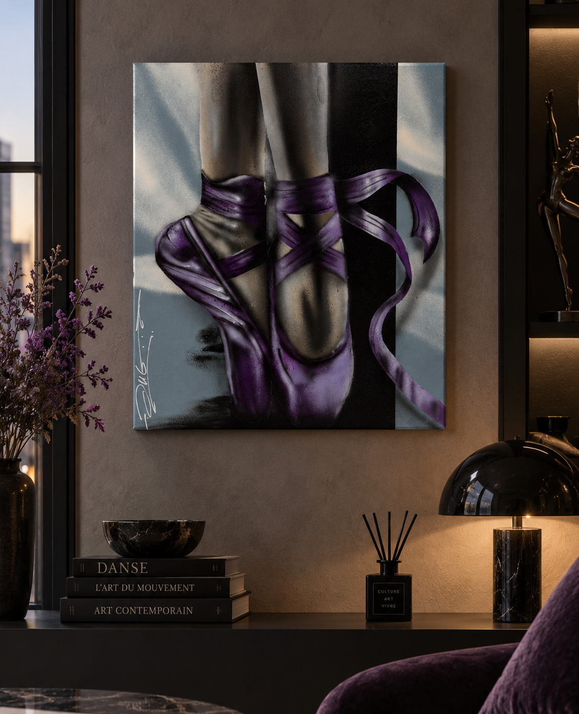 Tableau Pointe de JUG dans un intérieur – 50 × 61 cm