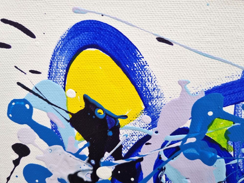 Tableau de STEPHANE RIME a pour titre NONAME D19 style abstrait dim : STEPHANE RIMEprix:190