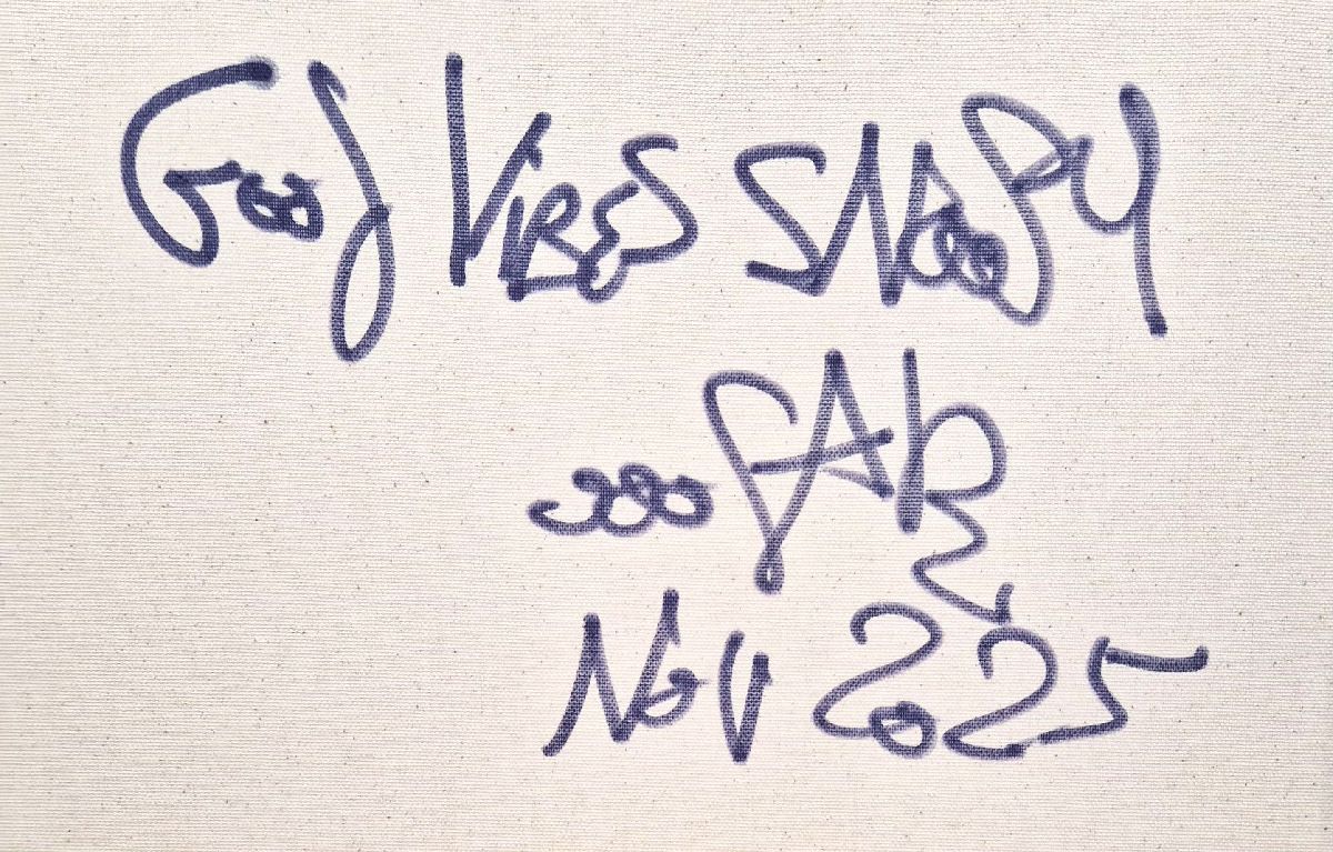 Tableau de RICO SAB a pour titre Good vibes Snoopy style street pop art, street art dim : RICO SABprix:290