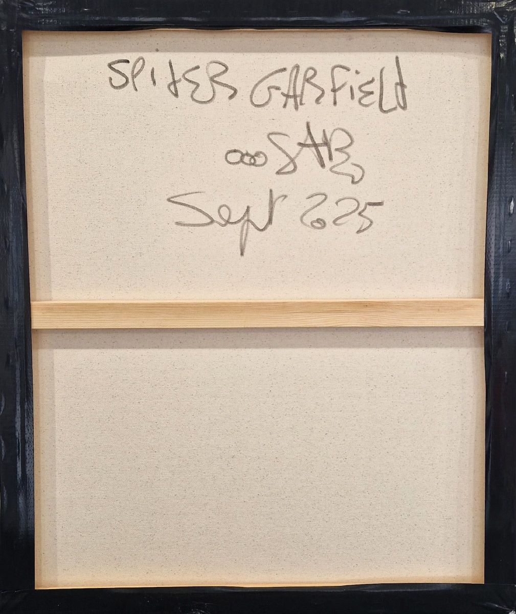 Tableau de RICO SAB a pour titre Spider Garfield style street pop art, street art dim : RICO SABprix:290