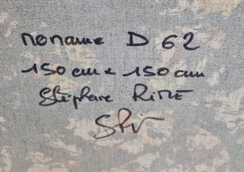 Tableau de STEPHANE RIME a pour titre NONAME D62 style abstrait dim : STEPHANE RIMEprix:1700