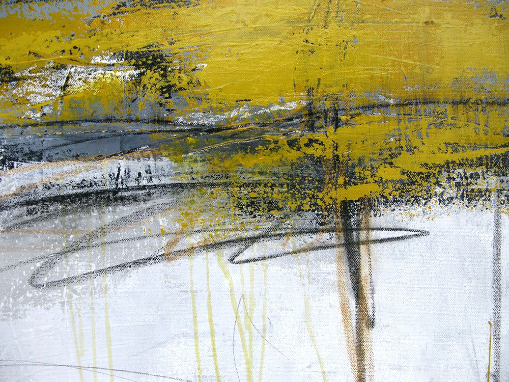 Tableau de TANIA CARRARA a pour titre NUANCES OCRE JAUNE style abstrait dim : TANIA CARRARAprix:1100