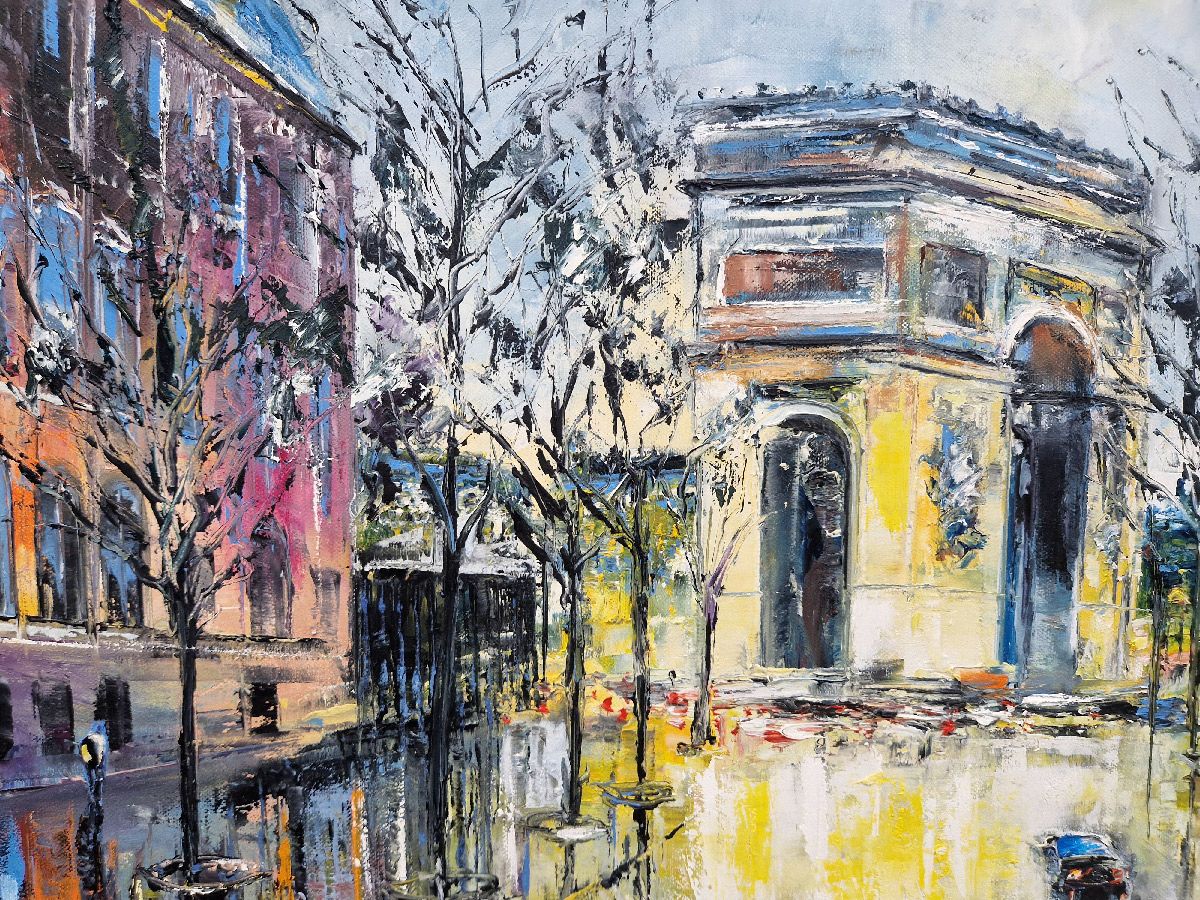 Tableau de PHIL a pour titre L'arc de triomphe, Paris style figuratif dim : PHILprix:850