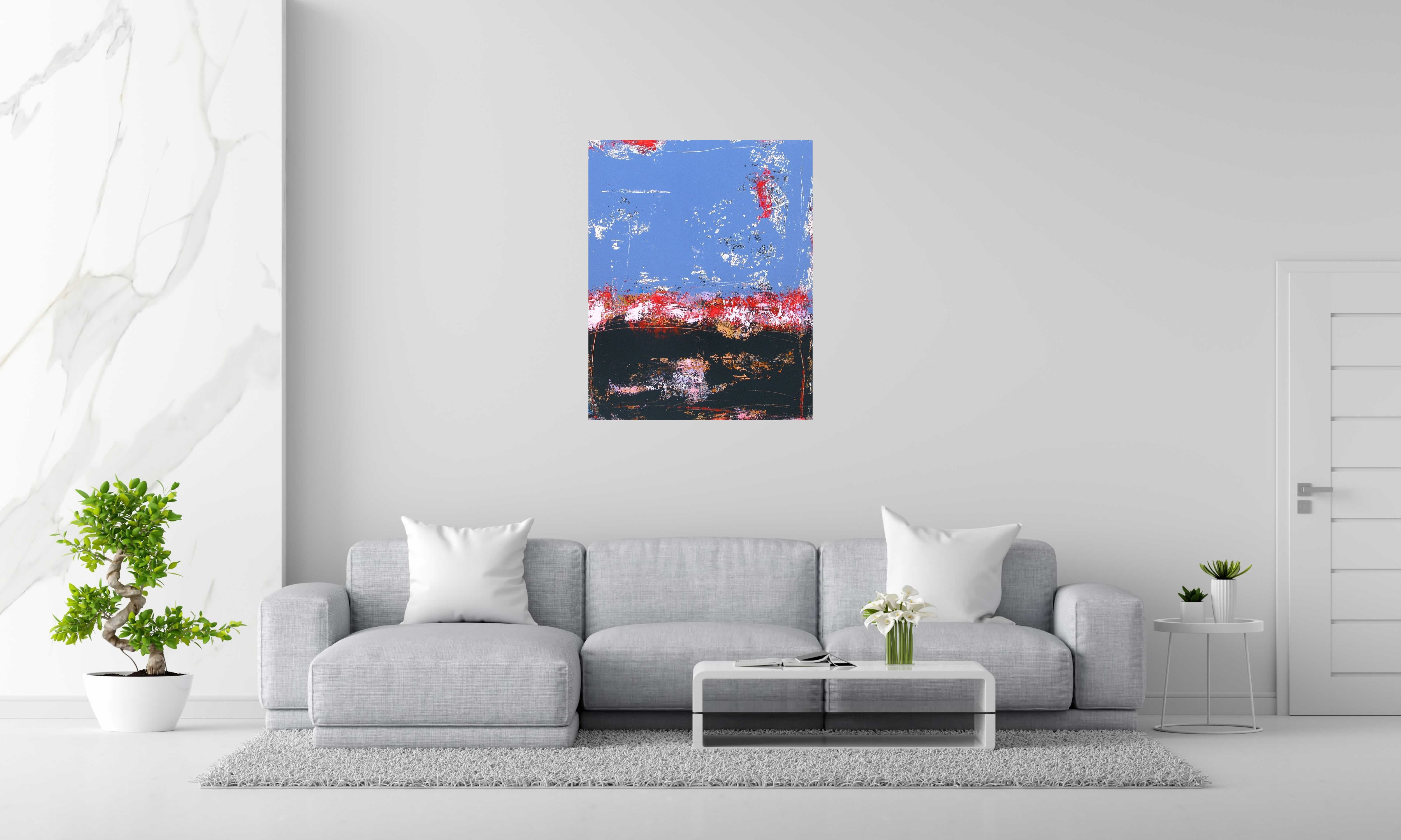 Toile PALMYRE de TANIA CARRARA dans un intérieur – 80 × 100 cm