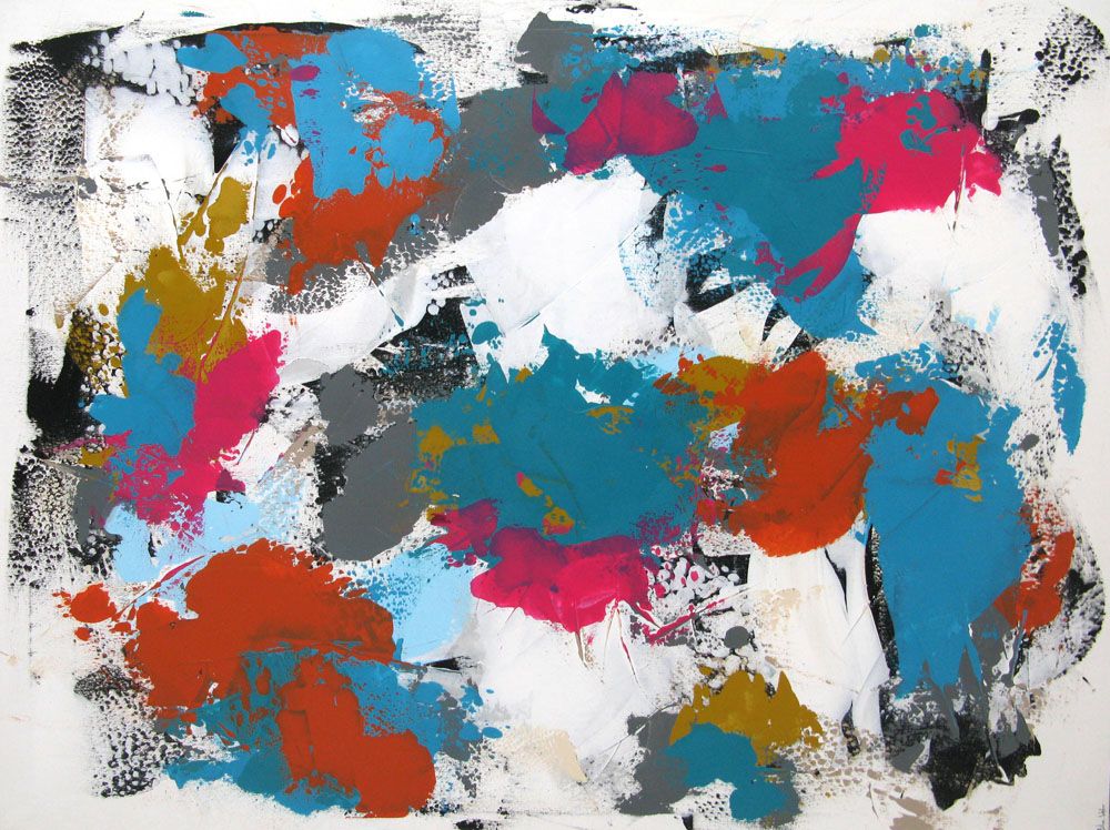 Toile abstraite grande taille ETOURDISSANT – CELINE WEBER – 114 × 146 cm