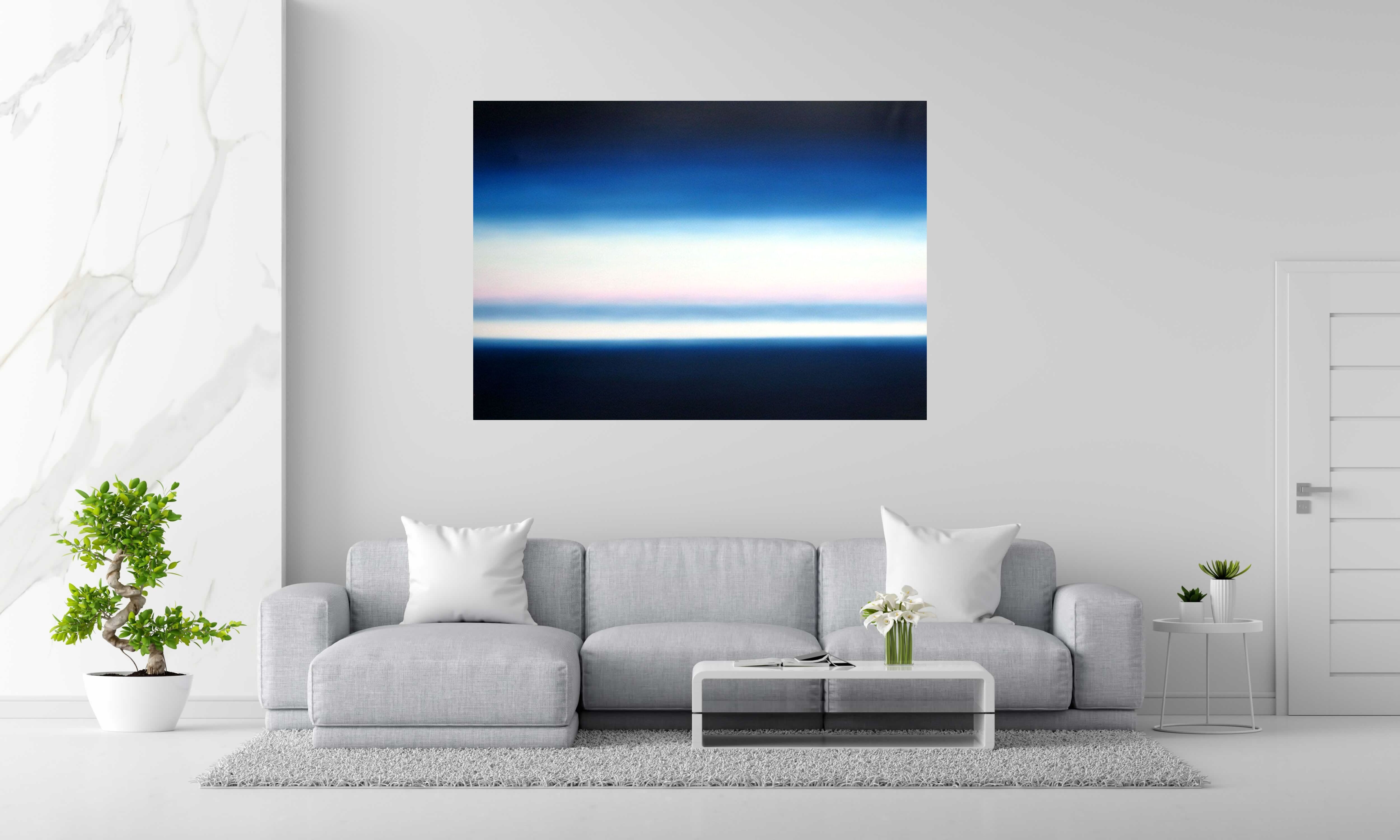 Toile Great lake Michigan de ELISE BARAT dans un intérieur – 162 × 114 cm