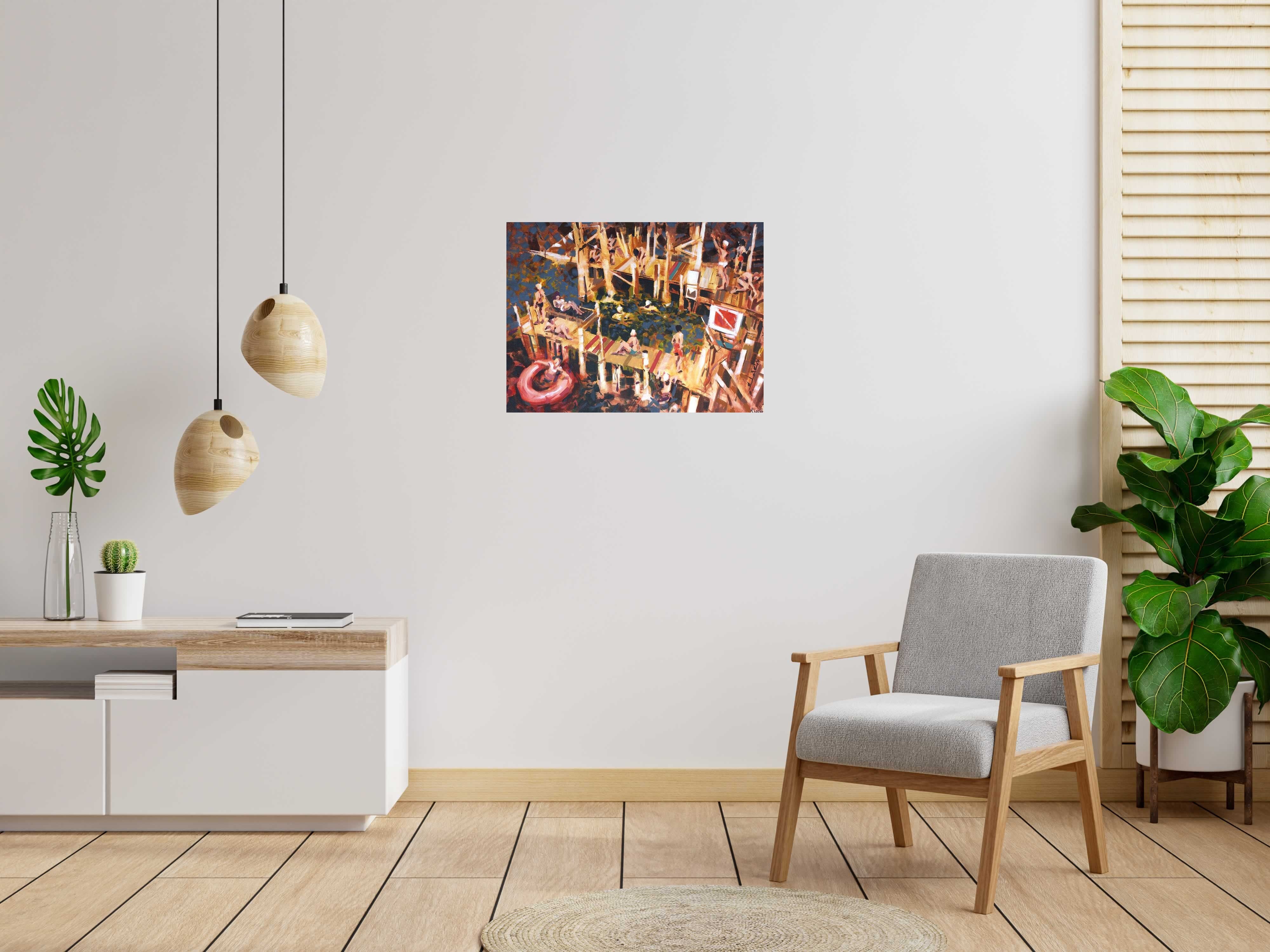 Toile Plongeon d'été de HEATON RUDYARD dans un intérieur – 81 × 60 cm