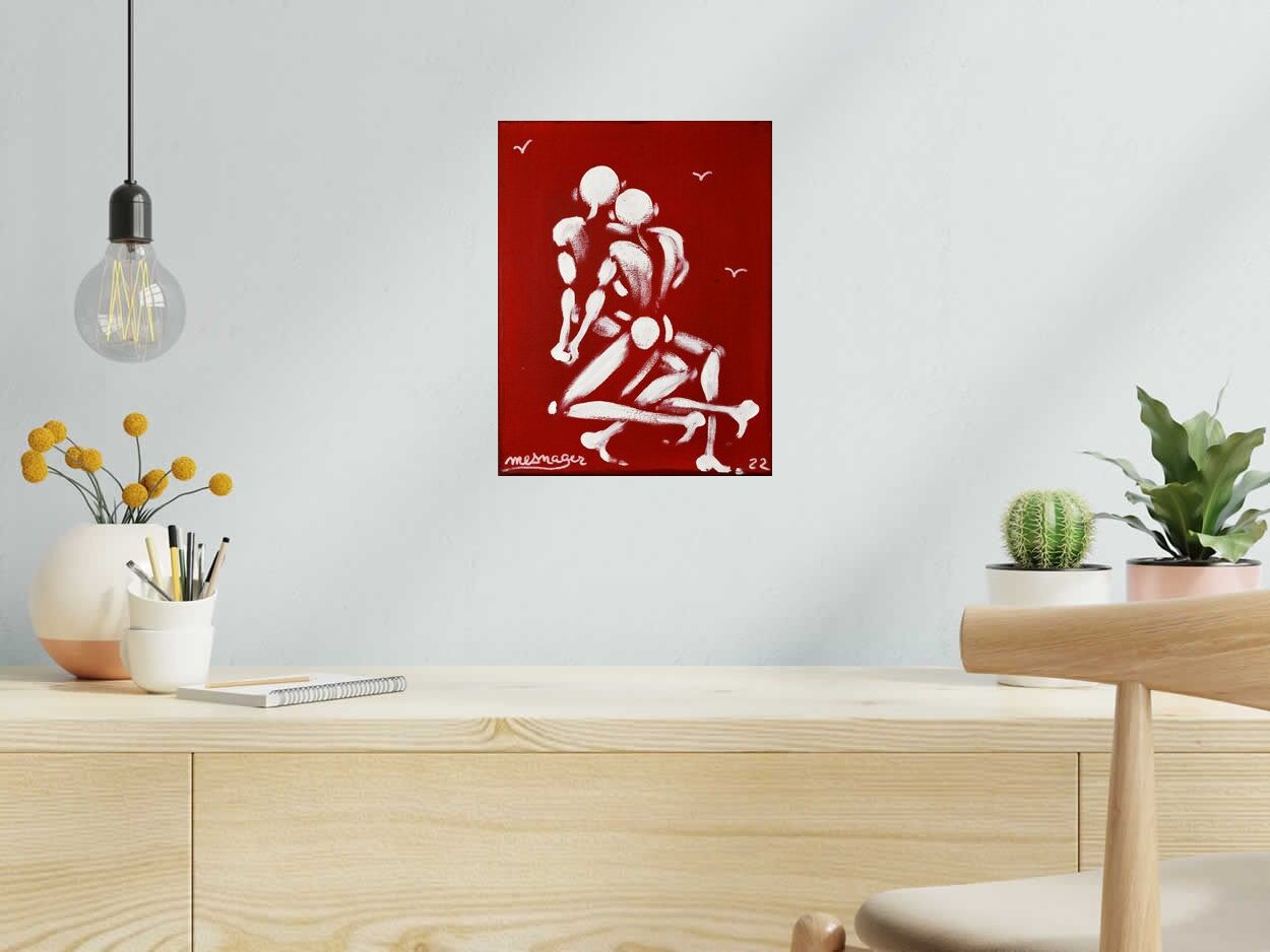 Toile TOILE 194 de JEROME MESNAGER dans un intérieur – 27 × 35 cm