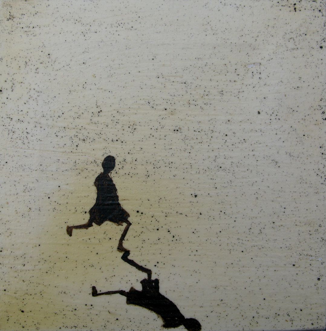 Toile figurative petit format Seul - Barcelona 2025 – MARCOS ZRIHEN NOWOTNY – 20 × 20 cm