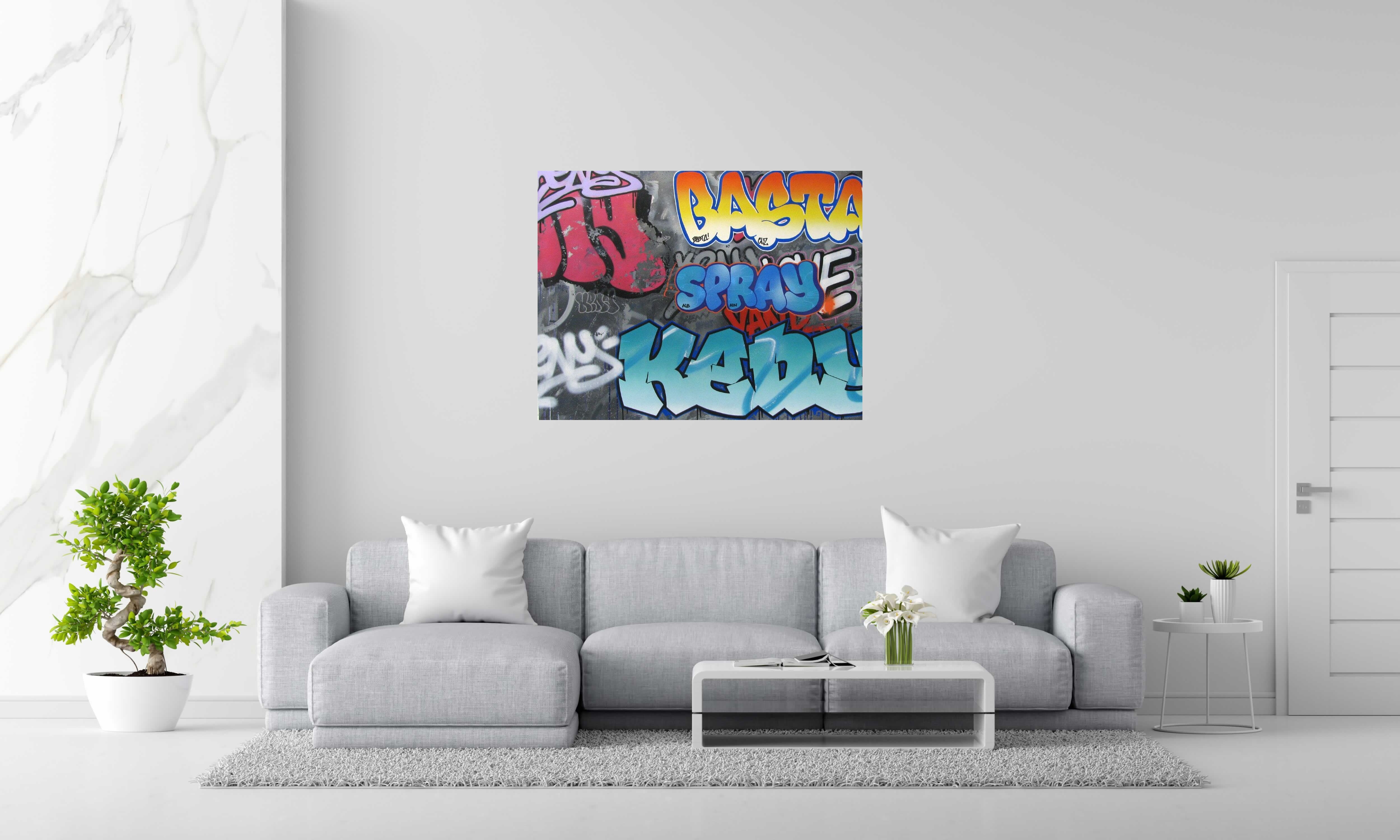 Toile VANDAL STYLE de KENY dans un intérieur – 89 × 116 cm