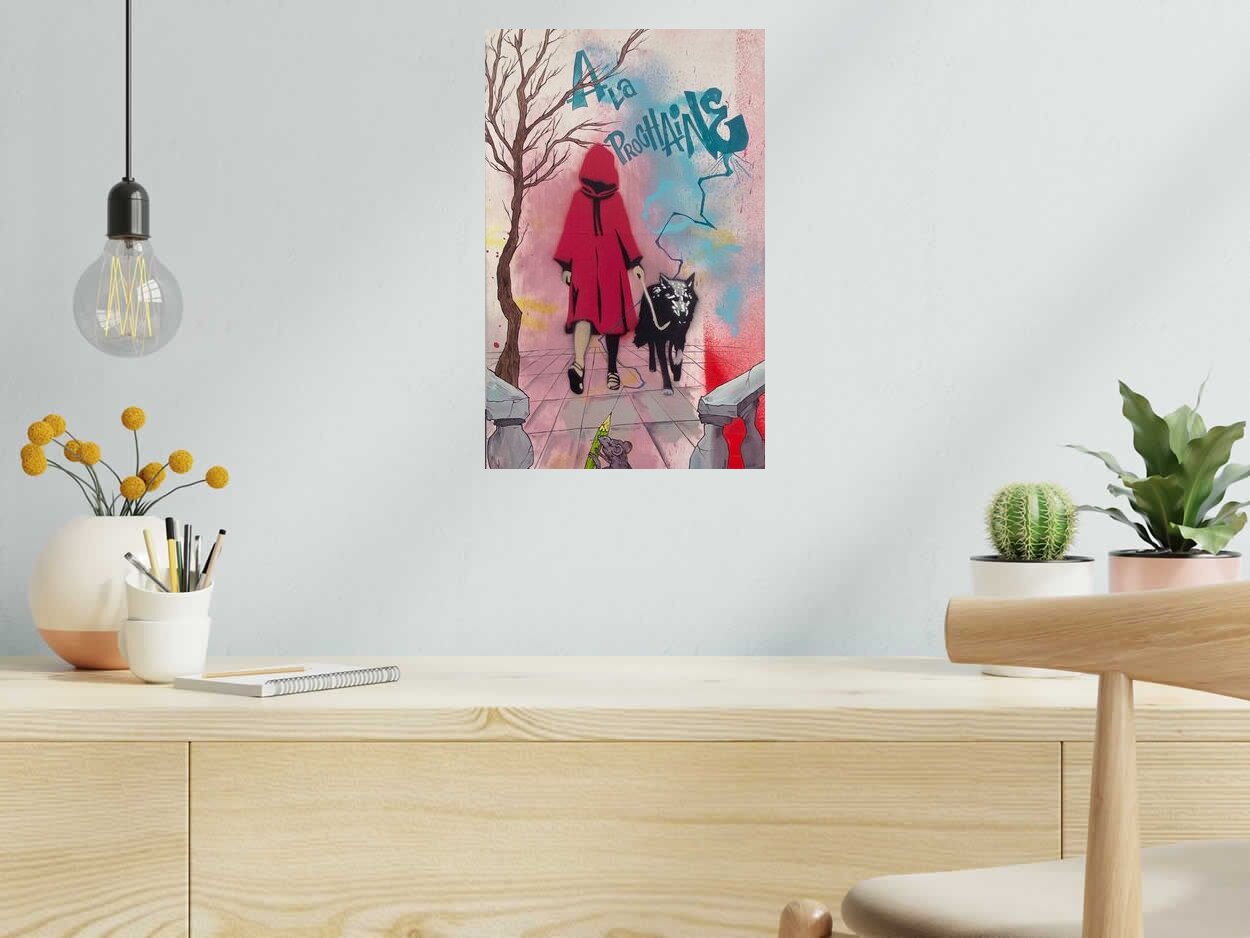 Toile A la prochaine de Craig & Emer dans un intérieur – 28 × 44 cm