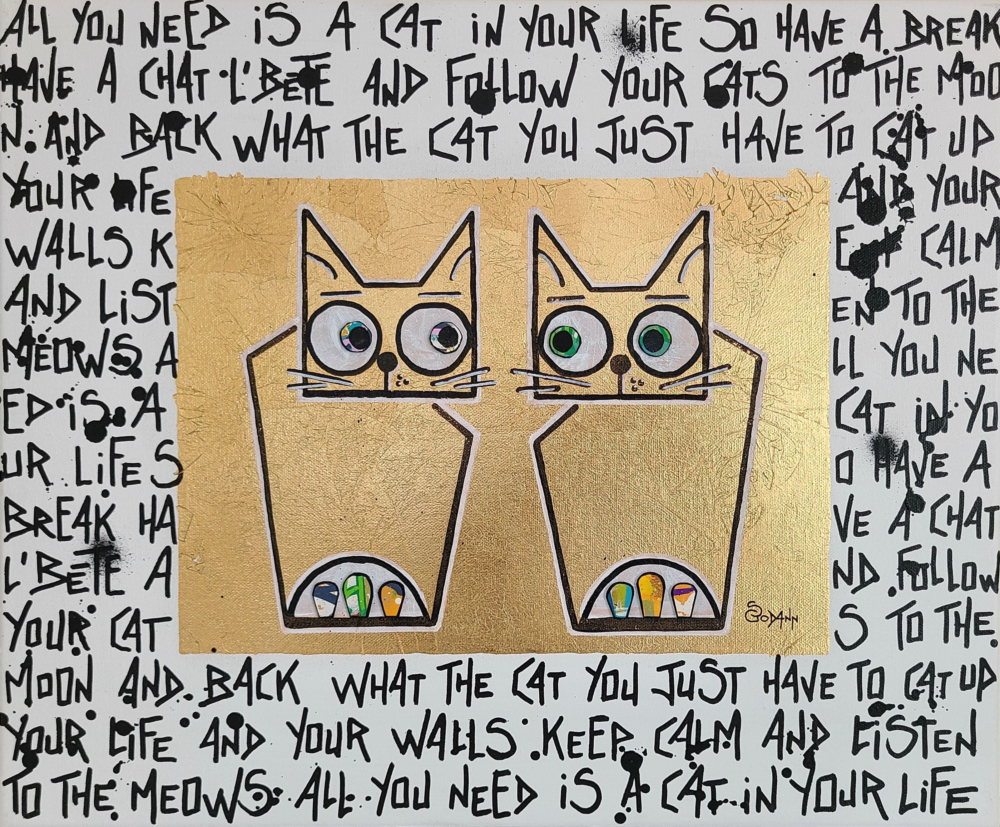 Toile street art petit format Are you Doin'? – Stephanie Godann – 38 × 46 cm