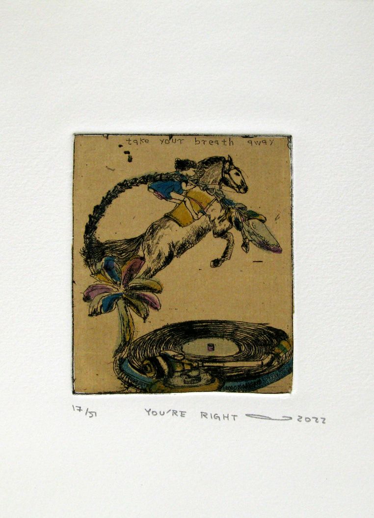 Editions d'art de ATSUKO ISHII a pour titre YOU'RE RIGHT style figuratif dim : ATSUKO ISHIIprix:40