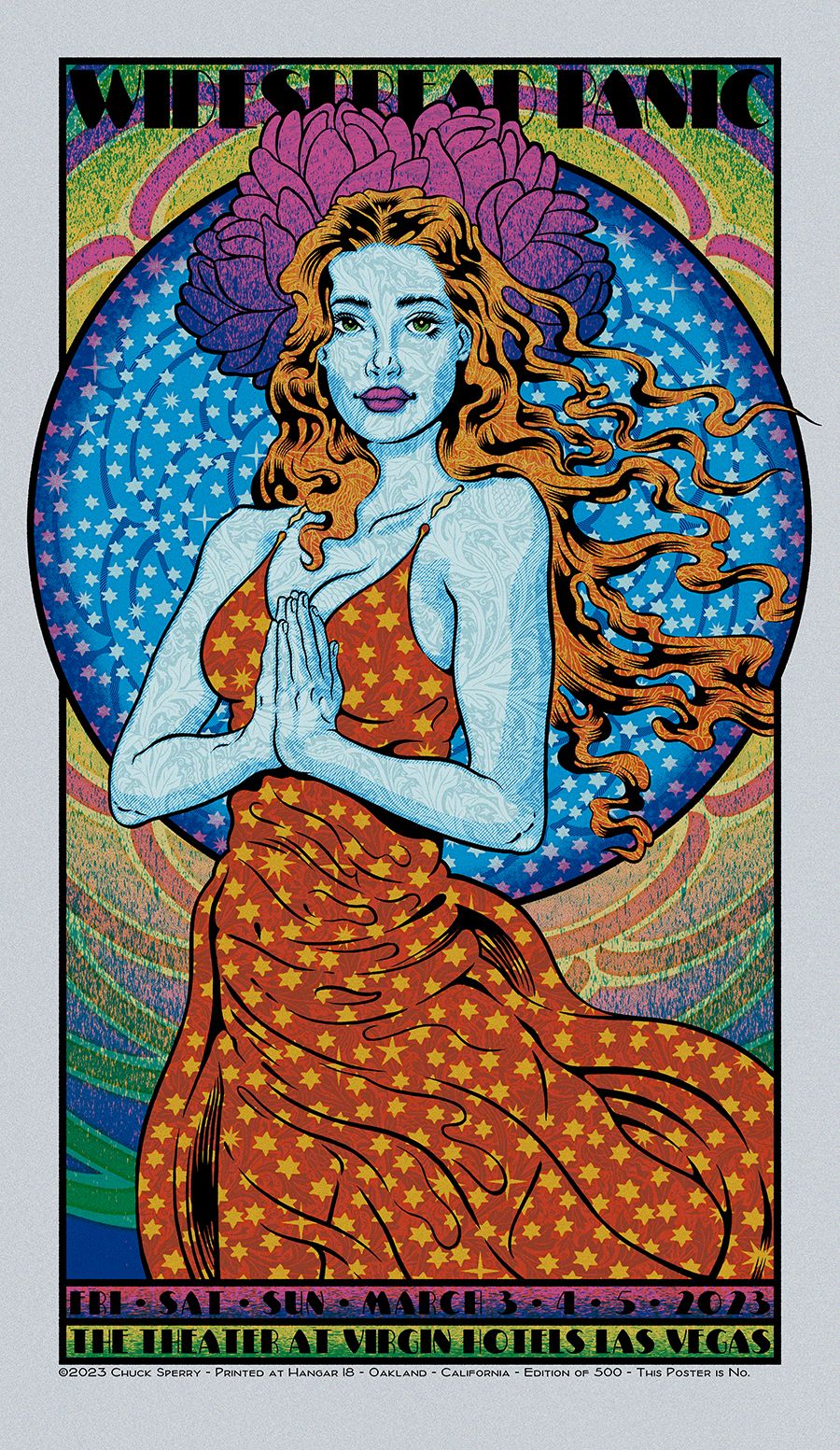 Editions d'art de CHUCK SPERRY a pour titre  WIDESPREAD PANIC VENUS SILVER style figuratif dim : CHUCK SPERRYprix:1500