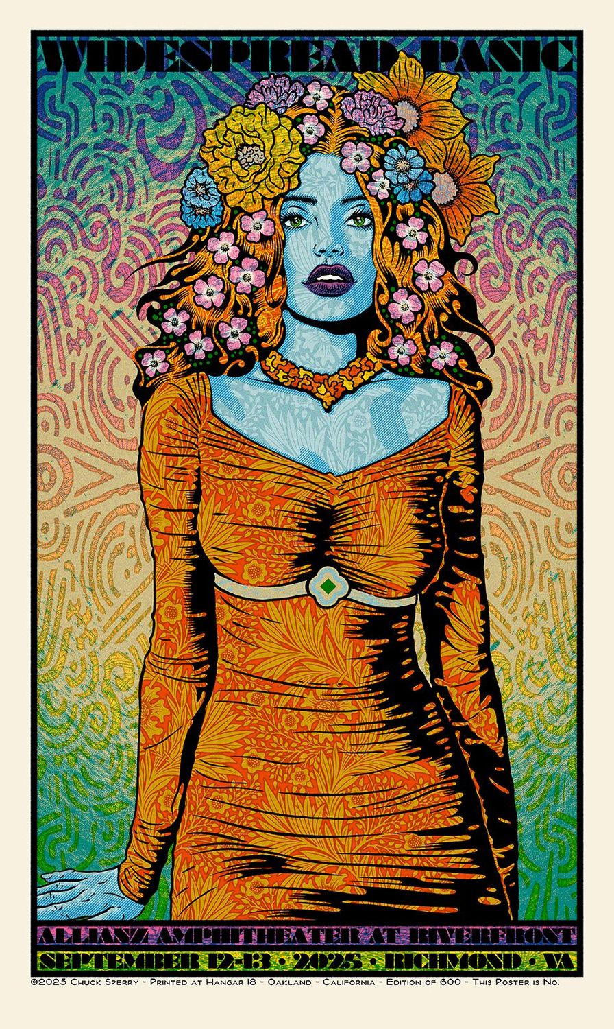 Editions d'art de CHUCK SPERRY a pour titre  JUNO, WIDSPREAD PANIC REGULAR AE style expo chuck dim : CHUCK SPERRYprix:500