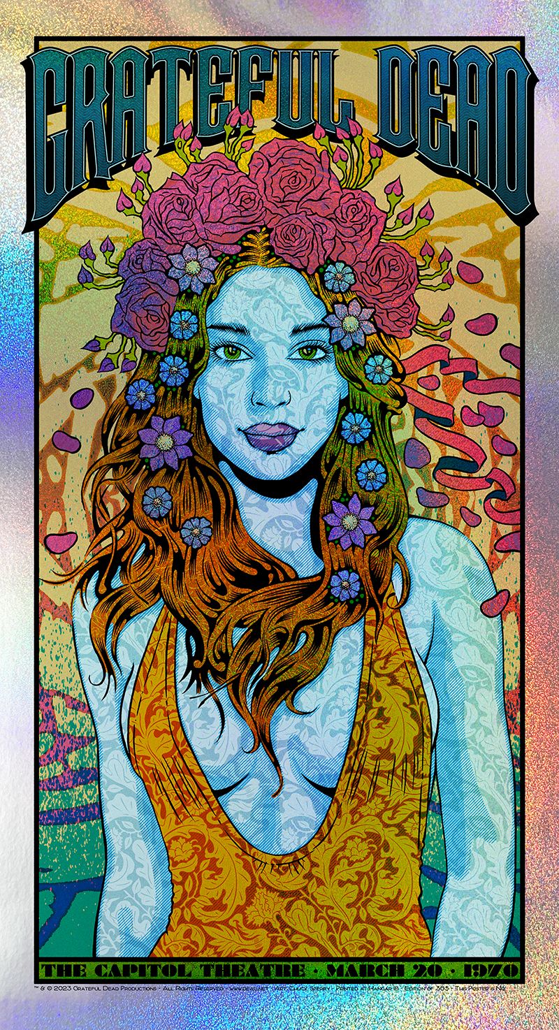 Editions d'art de CHUCK SPERRY a pour titre  GRATEFUL DEAD  SPARKLE FOIL style figuratif dim : CHUCK SPERRYprix:700