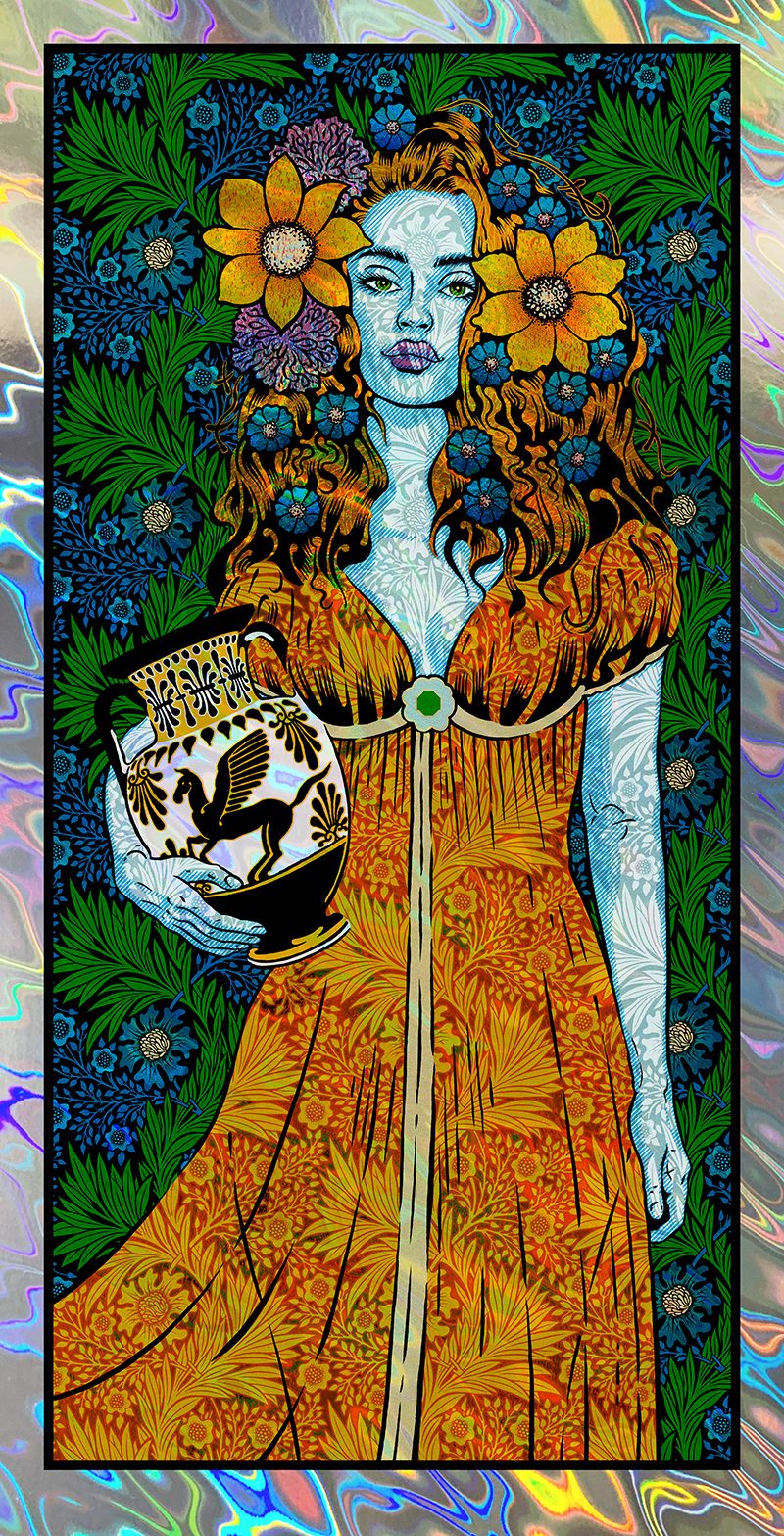 Editions d'art de CHUCK SPERRY a pour titre  Danaïde Lava style figuratif dim : CHUCK SPERRYprix:350