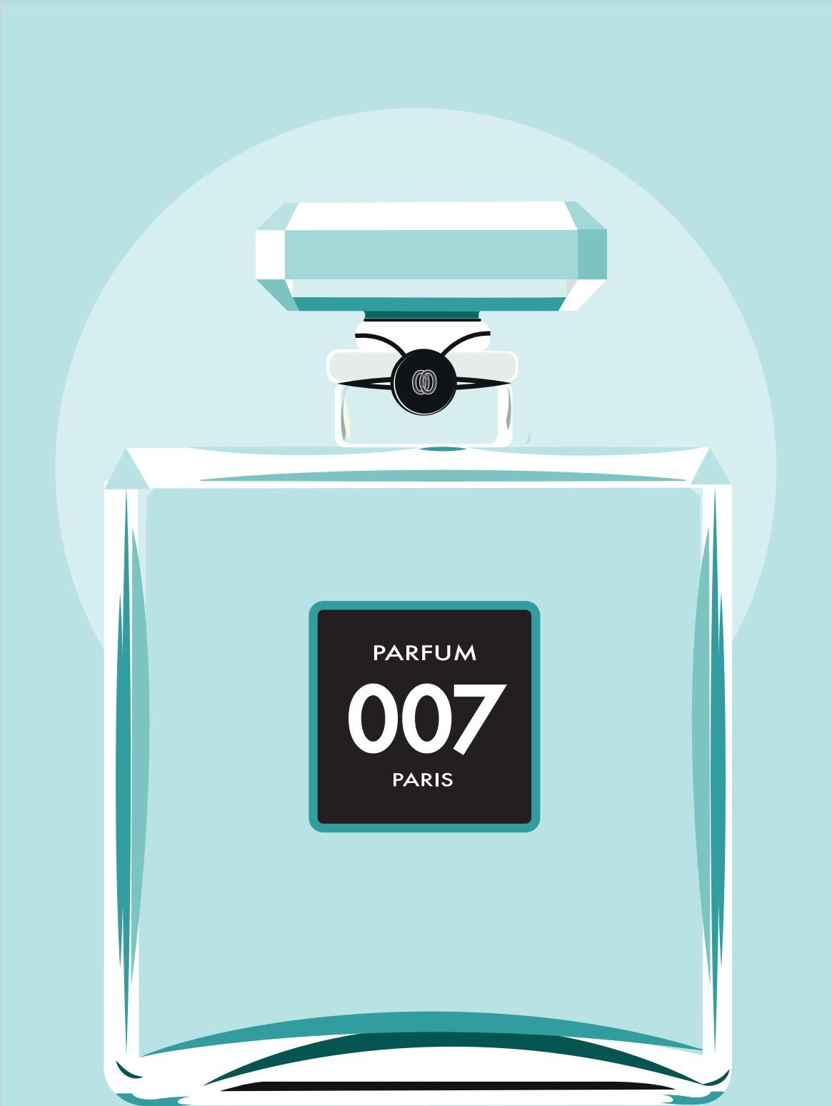 Editions d'art de JMC a pour titre  PARFUM 007 style figuratif, graphique dim : JMCprix:30