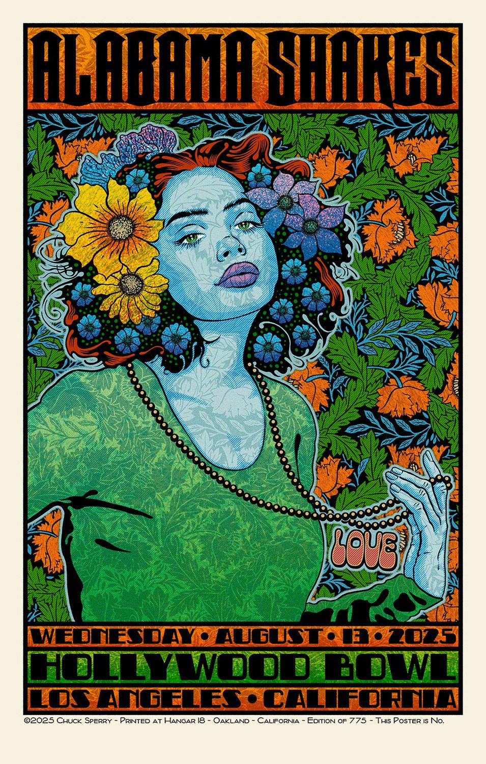 Editions d'art de CHUCK SPERRY a pour titre  ALABAMA SHAKES ,REGULAR, AP style expo chuck dim : CHUCK SPERRYprix:150
